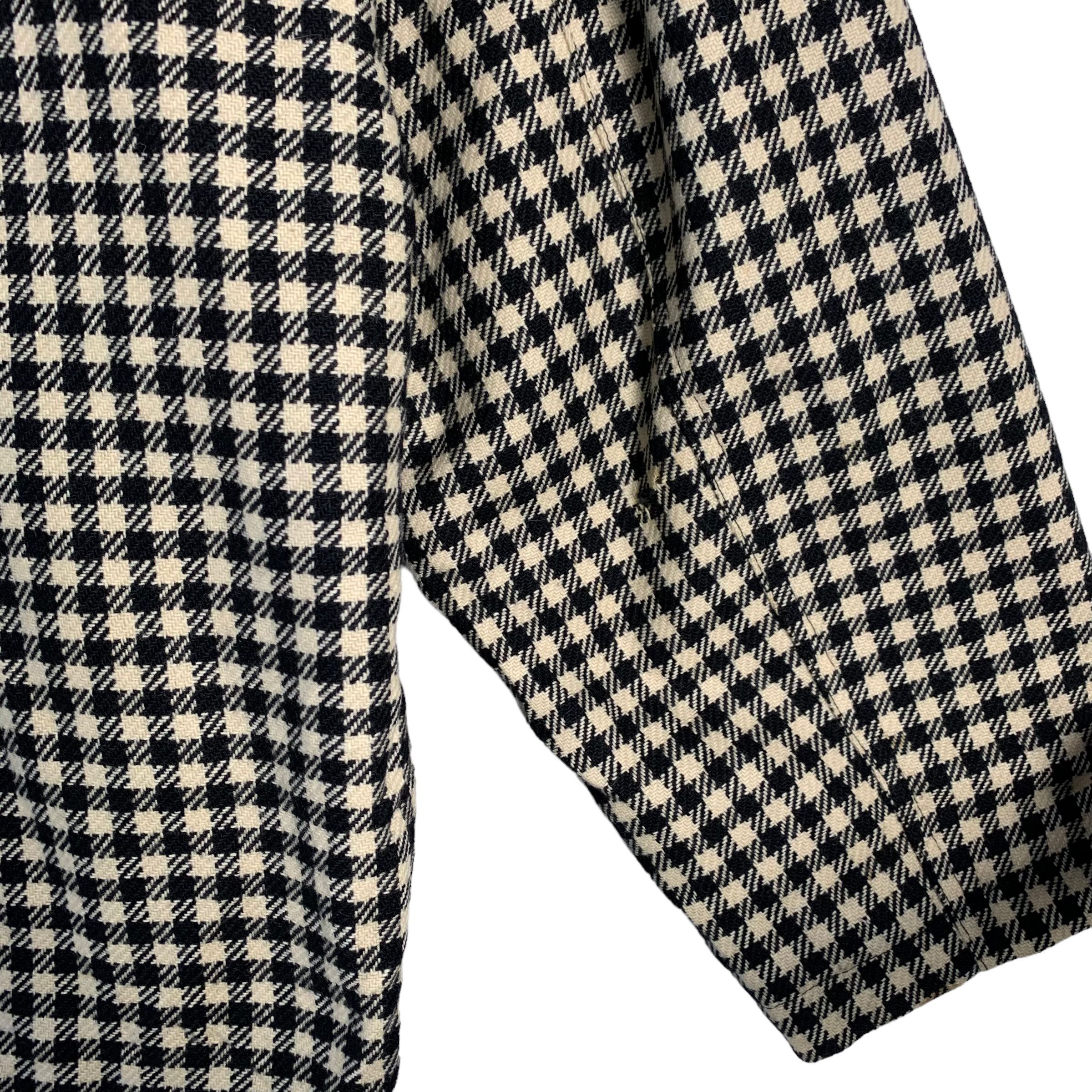 Givenchy Givenchy Gentlemen Houndstooth Wool Leather Jacket Size US M / EU 48-50 / 2 - 9 Thumbnail