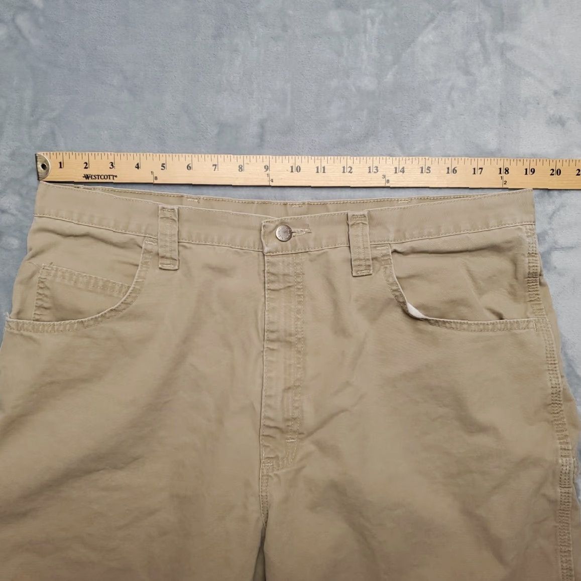 Wrangler VINTAGE Wrangler Cargo Shorts Mens 38 Brown Canvas Cargo Carpenter Outdoor 100% Cotton Size US 38 / EU 54 - 7 Thumbnail