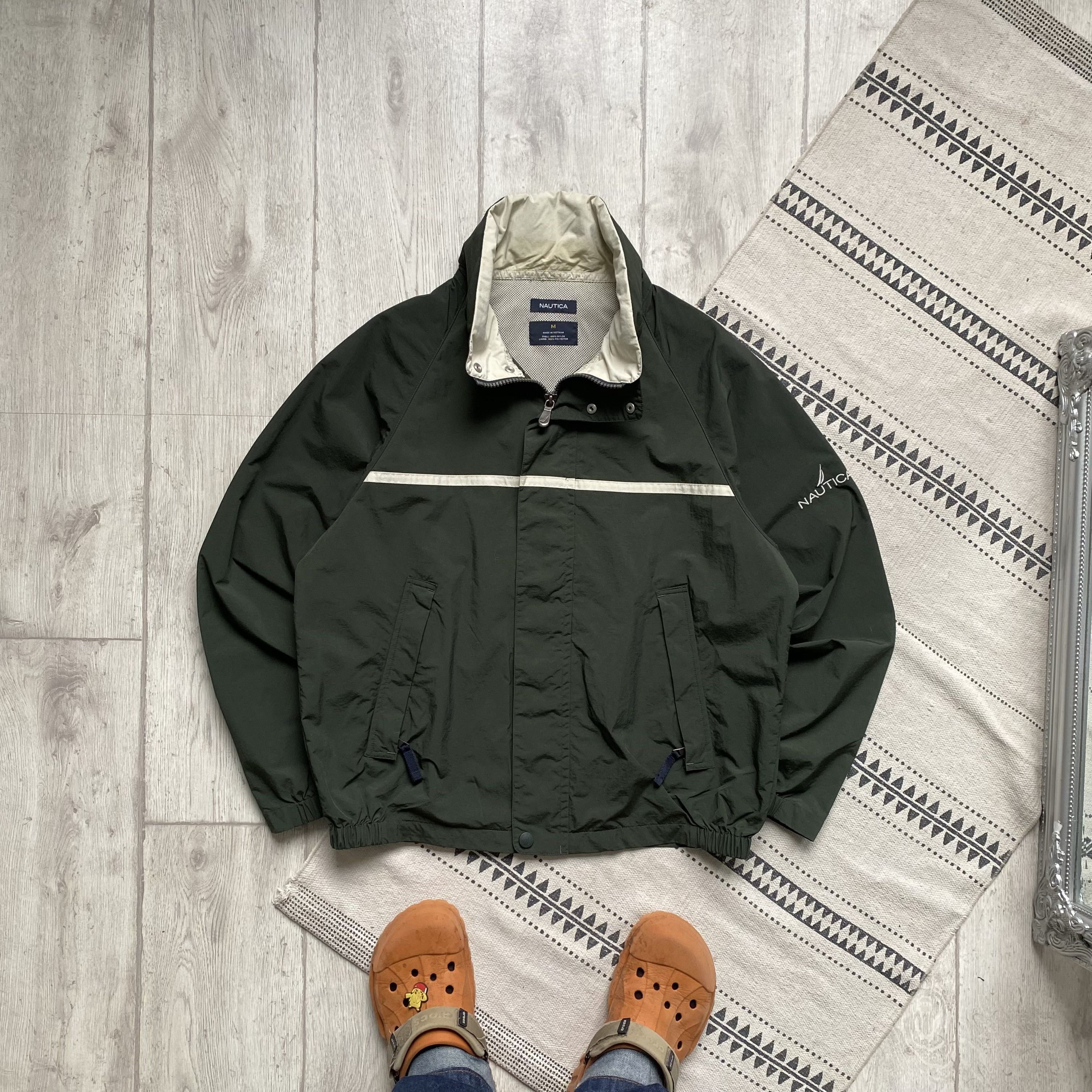 Nautica Vintage Nautica Nylon jacket raincoat outdoor style Size US M / EU 48-50 / 2 - 1 Thumbnail