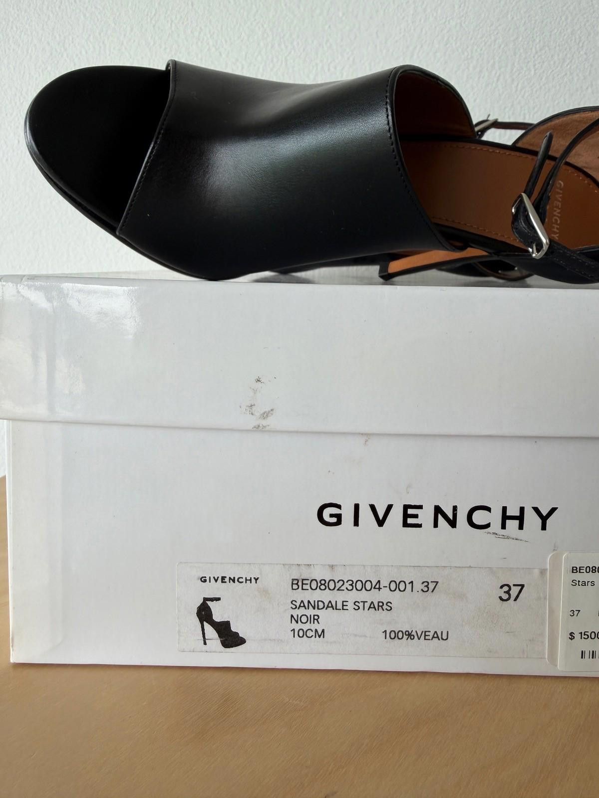 Givenchy new Givenchy womens stars sandals 10 heels shoes black 37 Size US 6 / IT 36 - 8 Thumbnail