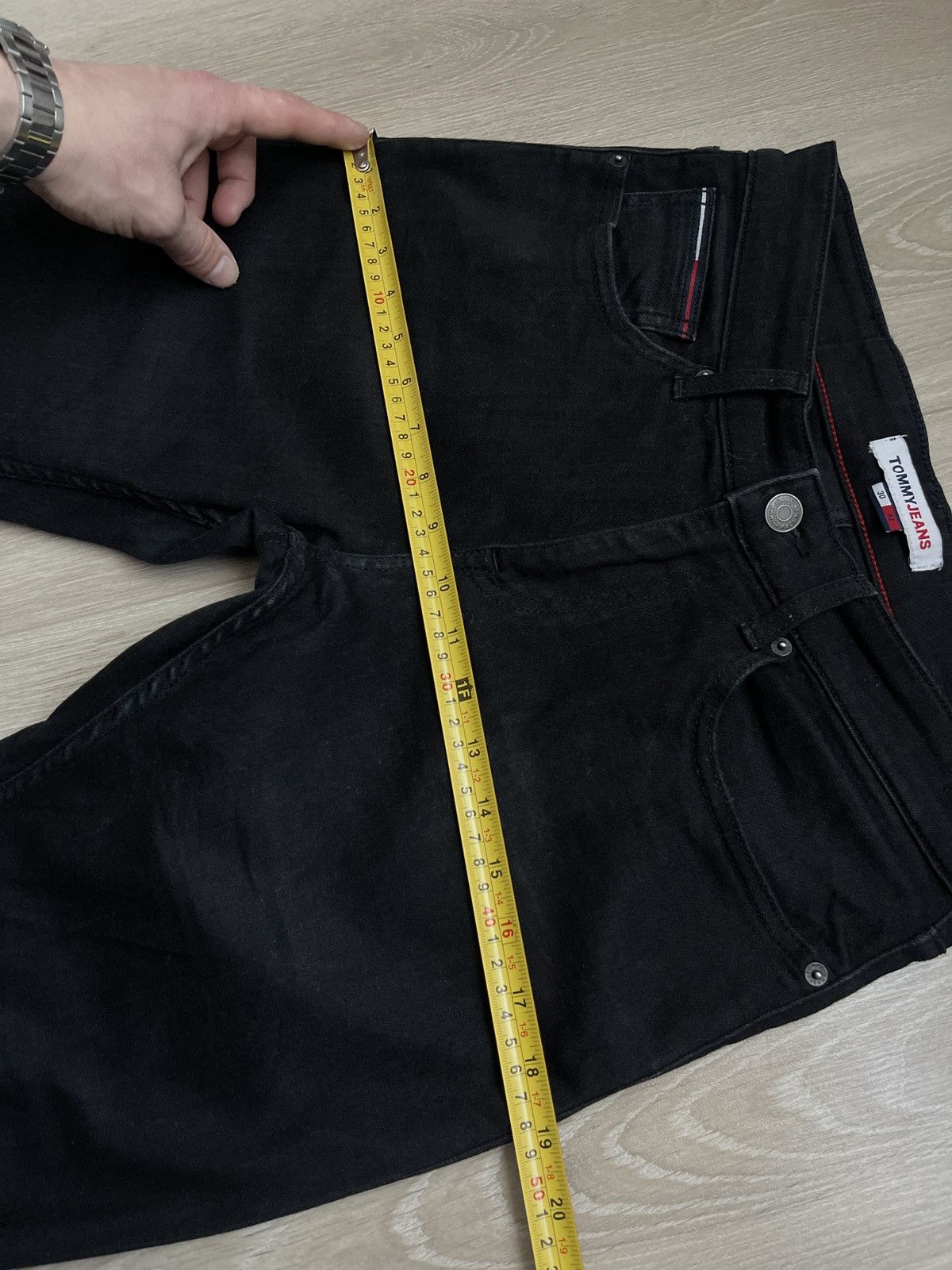 Tommy Hilfiger Tommy Jeans Scanton Slim Black Denim - W30 L32 Size US 30 / EU 46 - 9 Thumbnail
