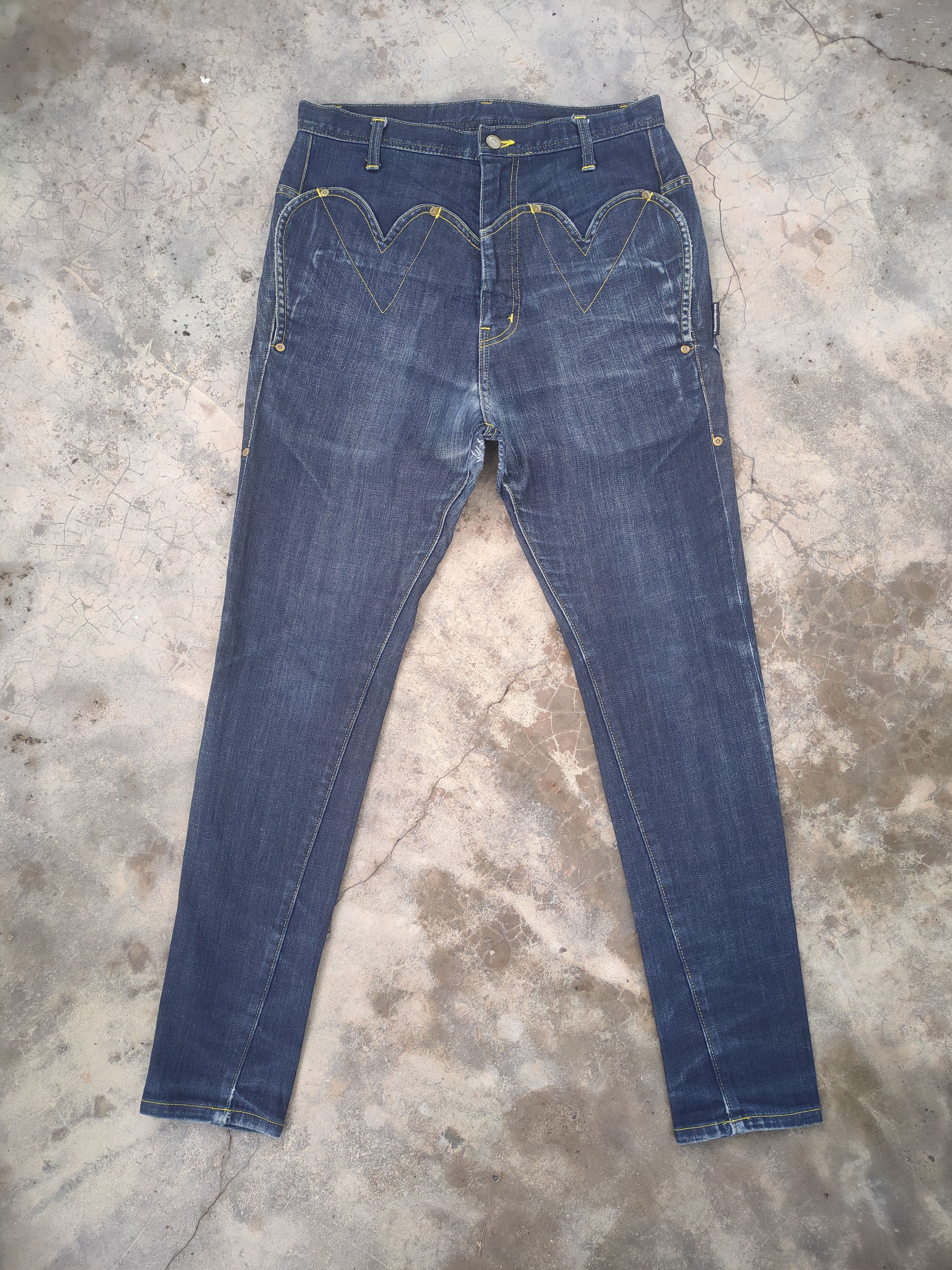Issey Miyake × Jean × mercibeaucoup MERCIBEAUCOUP BY ISSEY MIYAKE JEAN DENIM PANTS Size US 32 / EU 48 - 1 Thumbnail