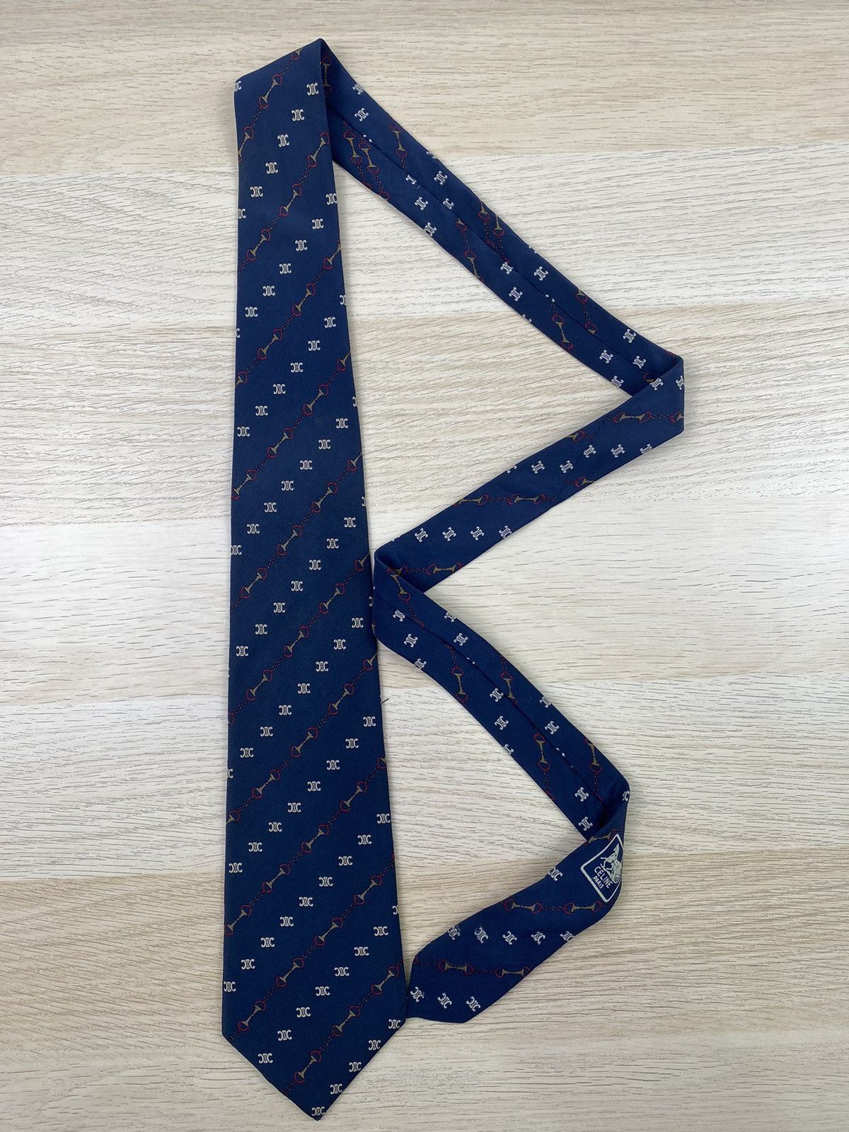 Celine Celine Silk Tie T100 Size ONE SIZE - 3 Thumbnail