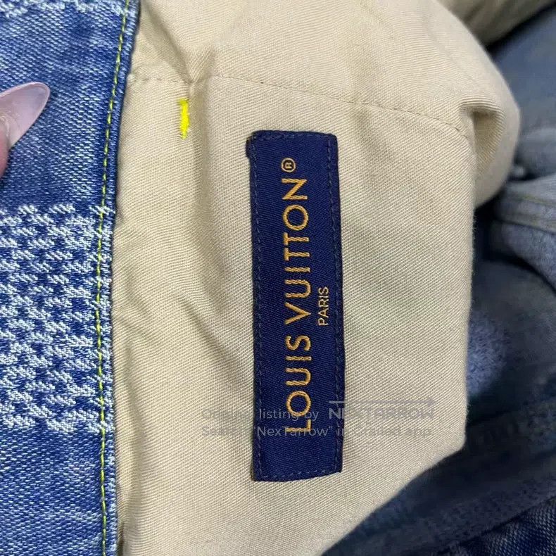 Louis Vuitton Louis Vuitton Blue plaid printed button mid-rise straight Size US 34 / EU 50 - 2 Thumbnail