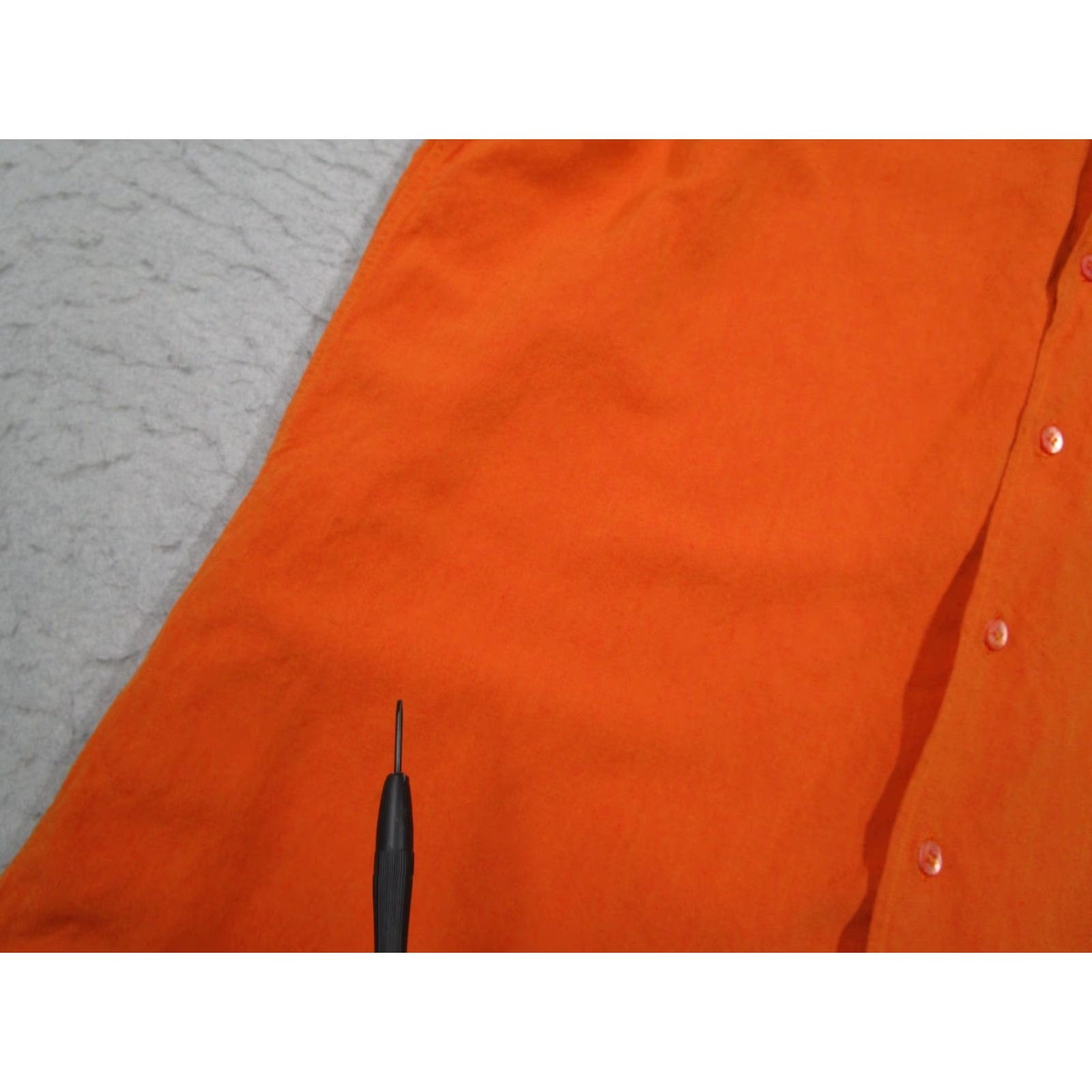 Ted Baker TED BAKER Shirt Mens 3 Medium Orange Linen Blend Button-Up Short Sleeve Camp Casual Workwear Vintage: No? Size US M / EU 48-50 / 2 - 4 Thumbnail