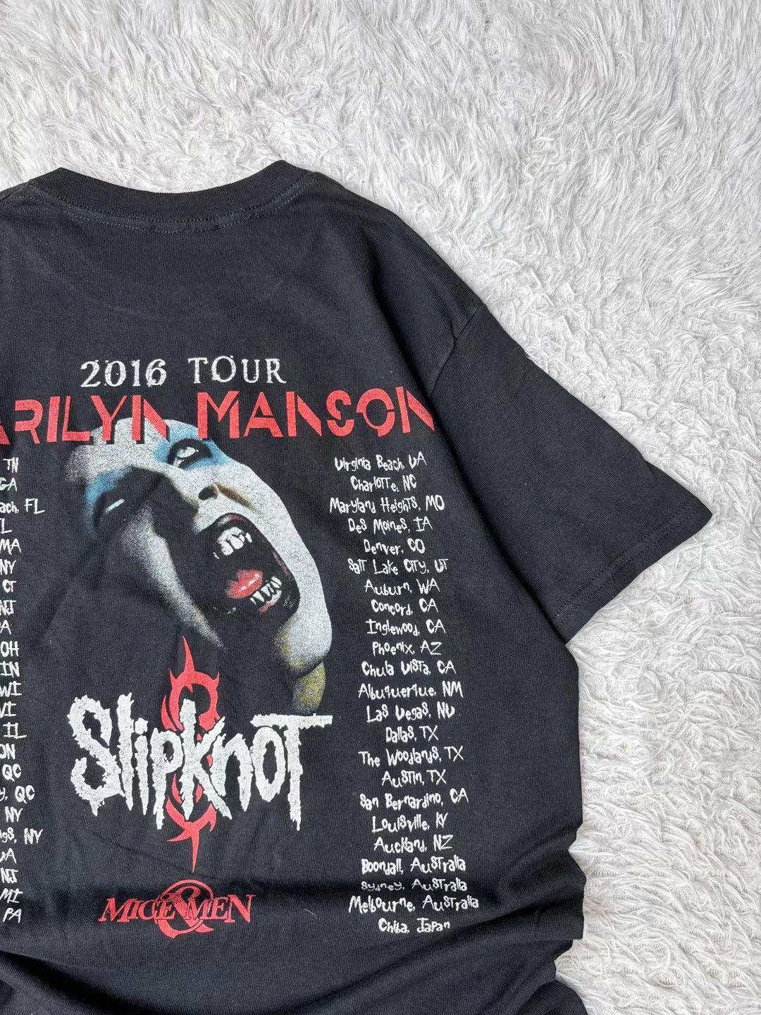 Band Tees × Marilyn Manson × Vintage Vintage band tee Marilyn Manson 00s Size US M / EU 48-50 / 2 - 5 Thumbnail