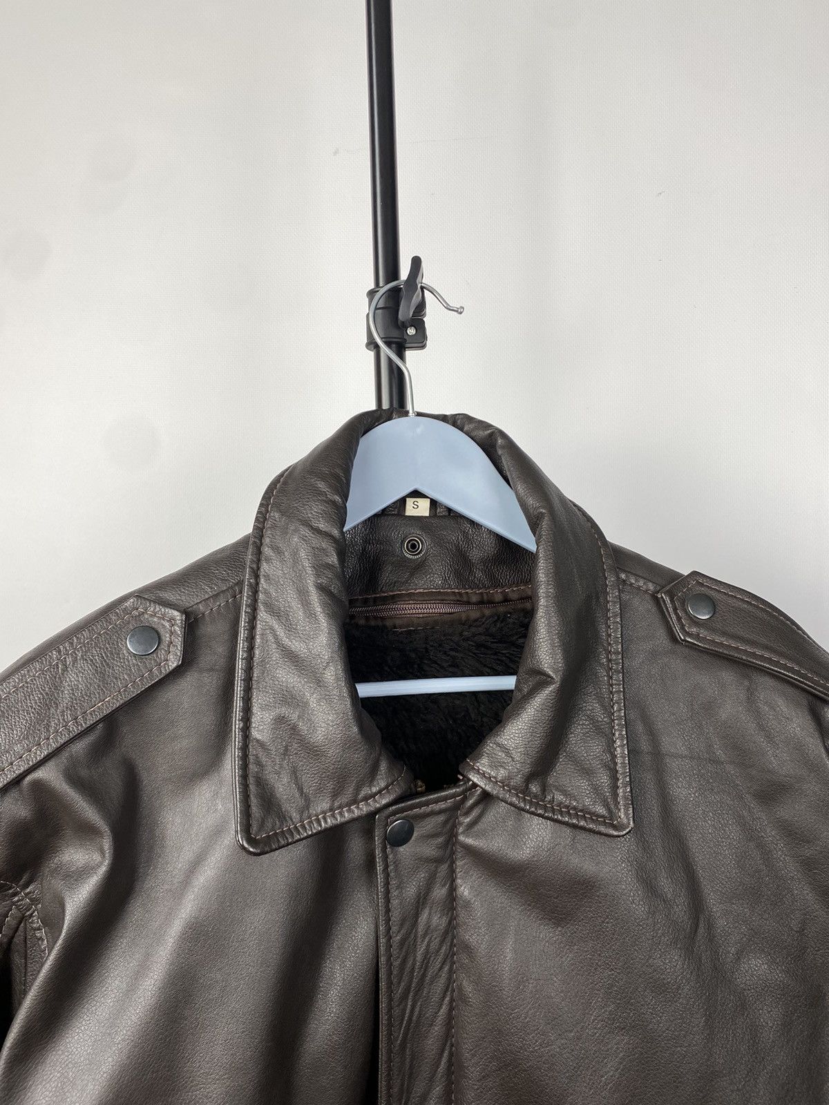 Leather × Vintage Vintage Genuine Leather MOTO Bomber Jacket Rock Punk Size US S / EU 44-46 / 1 - 5 Thumbnail