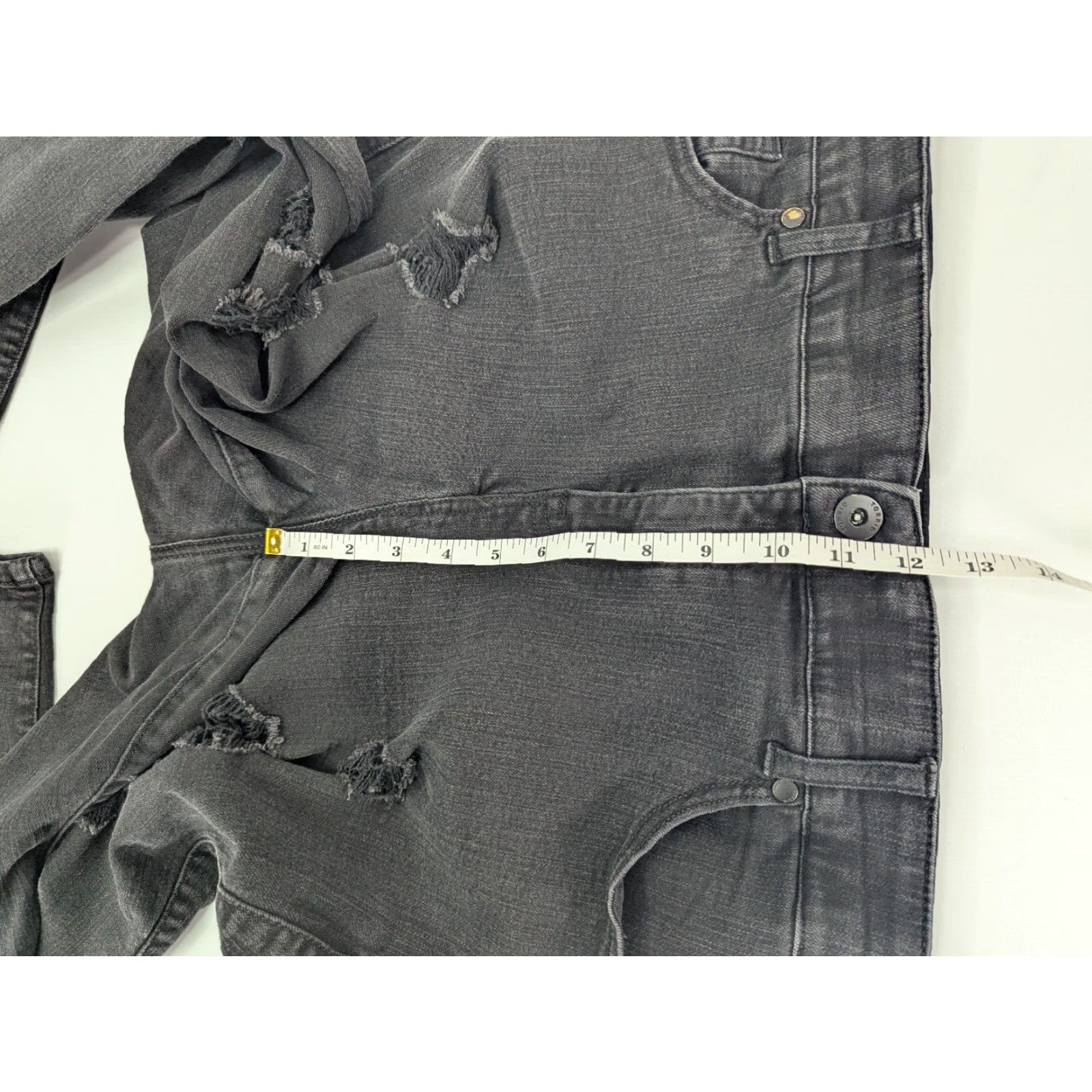 Torrid Torrid Bombshell Skinny Jeans 22R Black High Rise Distressed Denim 5-Pocket Womens Plus Stretch Size 40" / US 18 - 7 Thumbnail