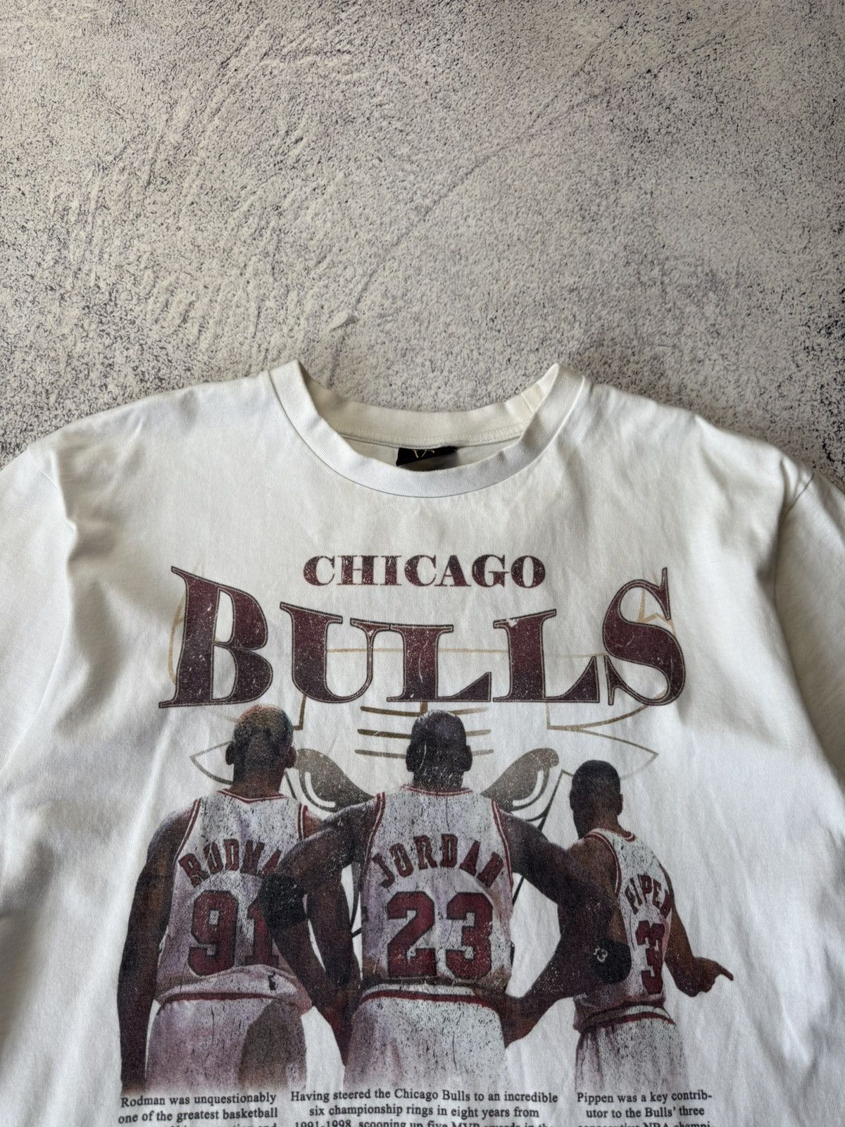 NBA Vintage Chicago Bulls T-shirts Y2K Jordan Rodman Pippen Size US XL / EU 56 / 4 - 9 Thumbnail