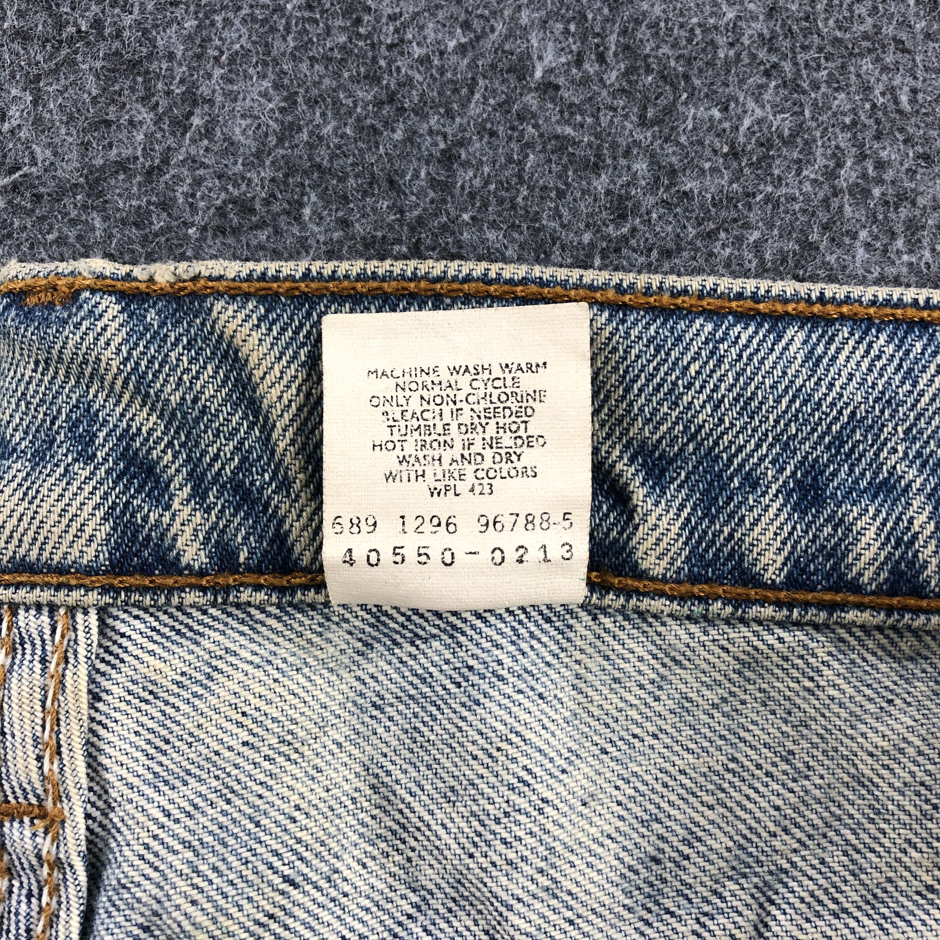Levi's Vintage 90s Levis 550 Orange Tab Jeans Wash Denim-J989 Size US 36 / EU 52 - 11 Thumbnail