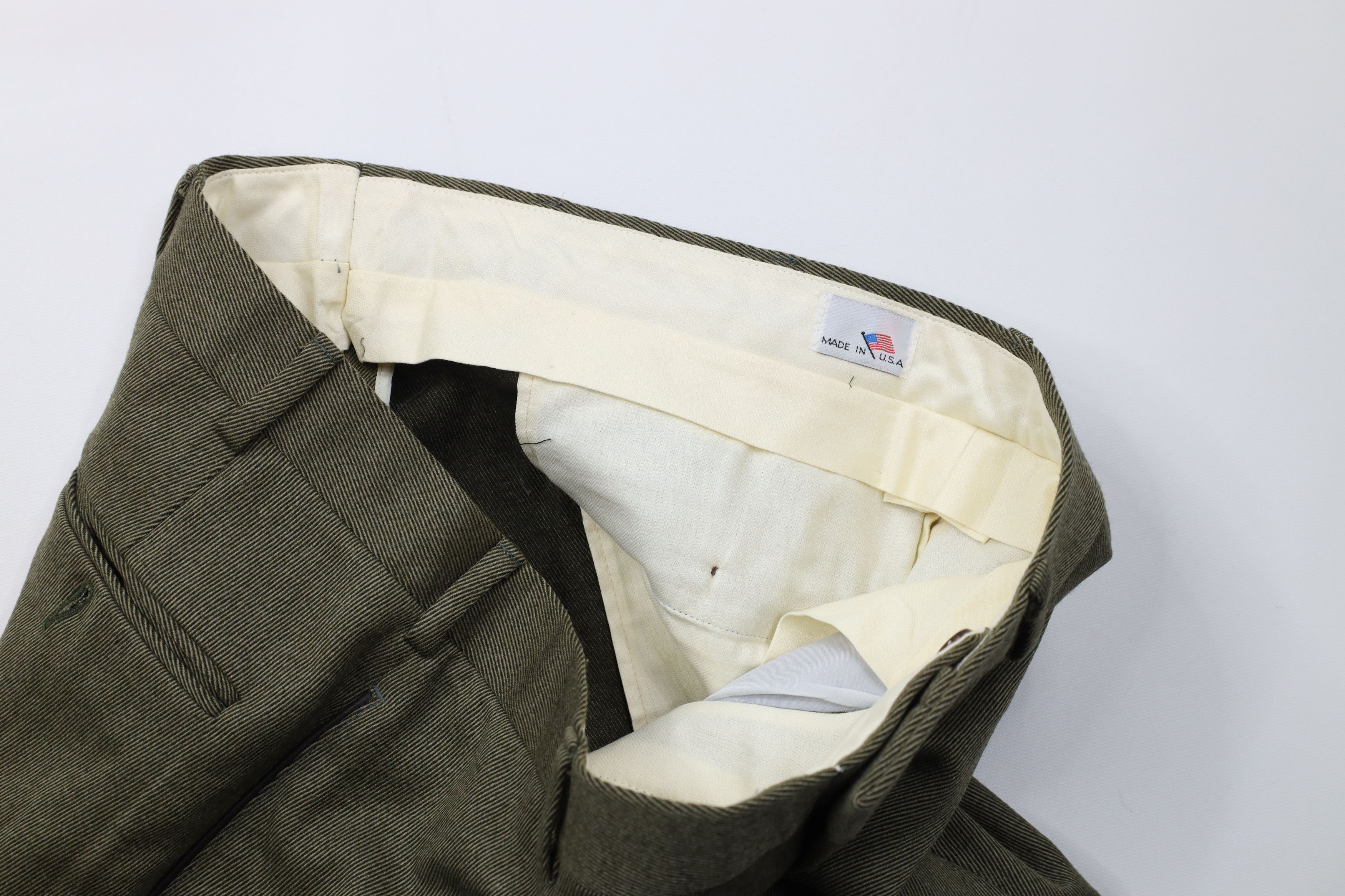 Vintage Vintage 70s Streetwear Wool Whipcord Chino Pants USA Size US 36 / EU 52 - 11 Thumbnail