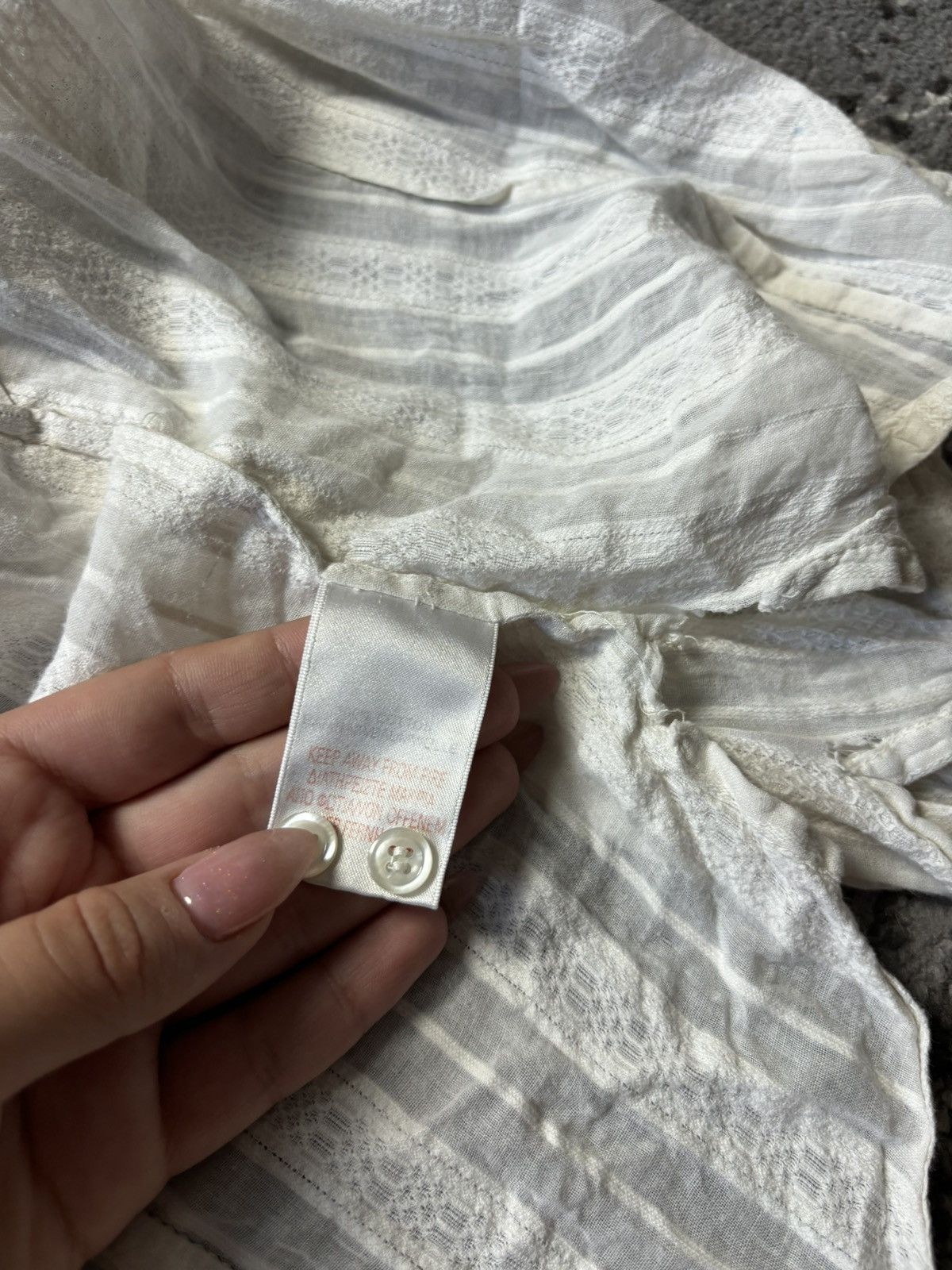 Designer × River Island × Vintage Vintage River Island antique cotton embroidered white blouse Size L / US 10 / IT 46 - 7 Thumbnail