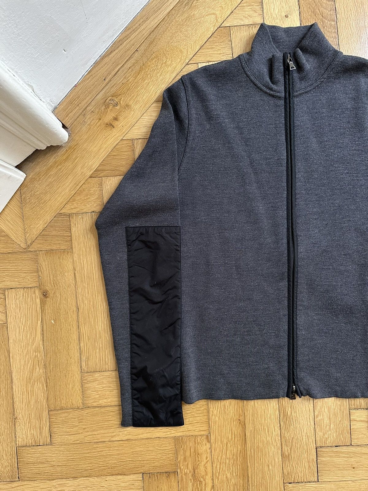 Miu Miu × Prada Prada Vintage Sport Collection Nylon Wool Zip Sweatshirt Size US S / EU 44-46 / 1 - 7 Thumbnail