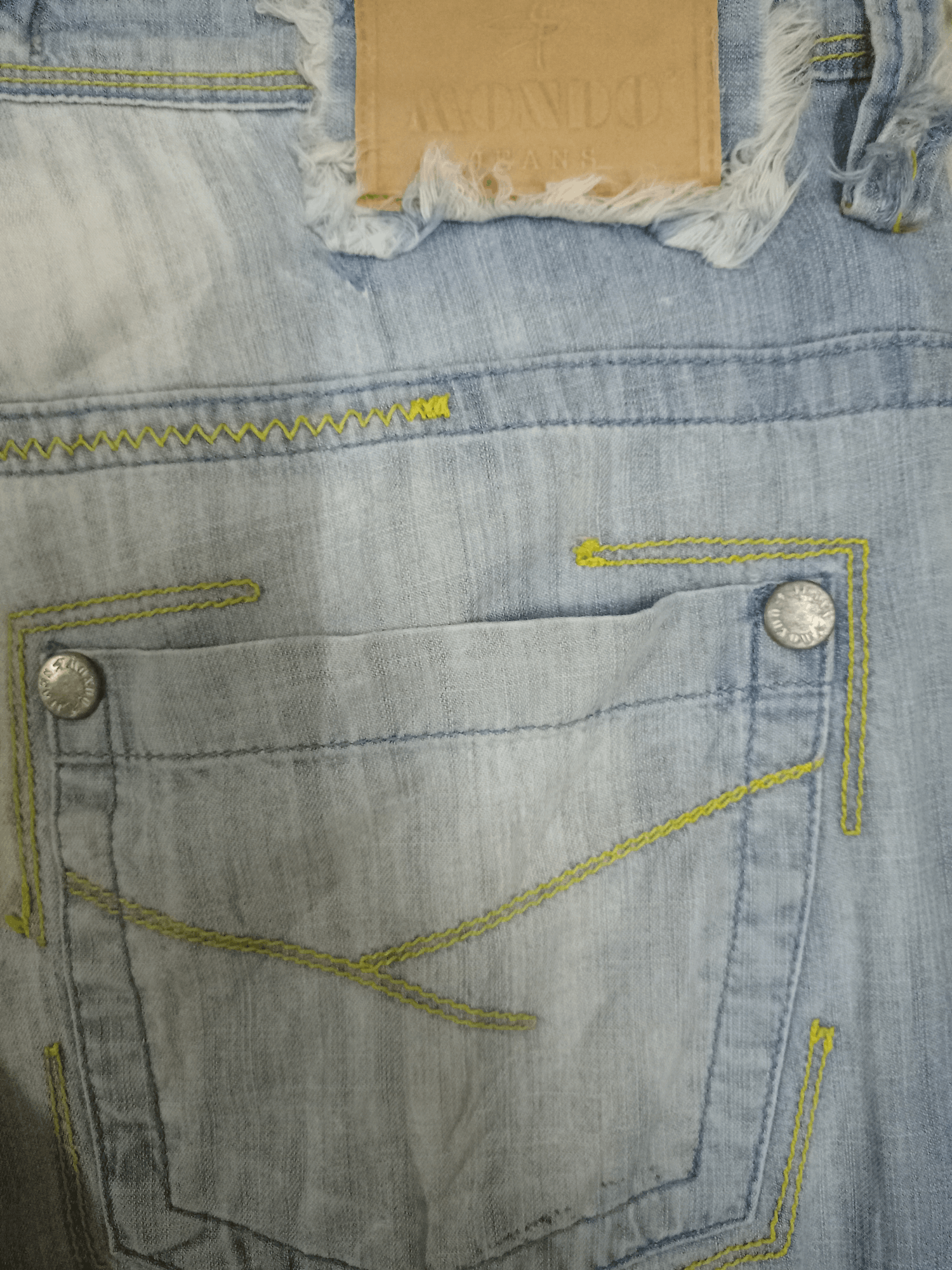 Other Vintage Mondo Jeans Light Wash Baggy Denim Pants Size US 33 - 10 Thumbnail