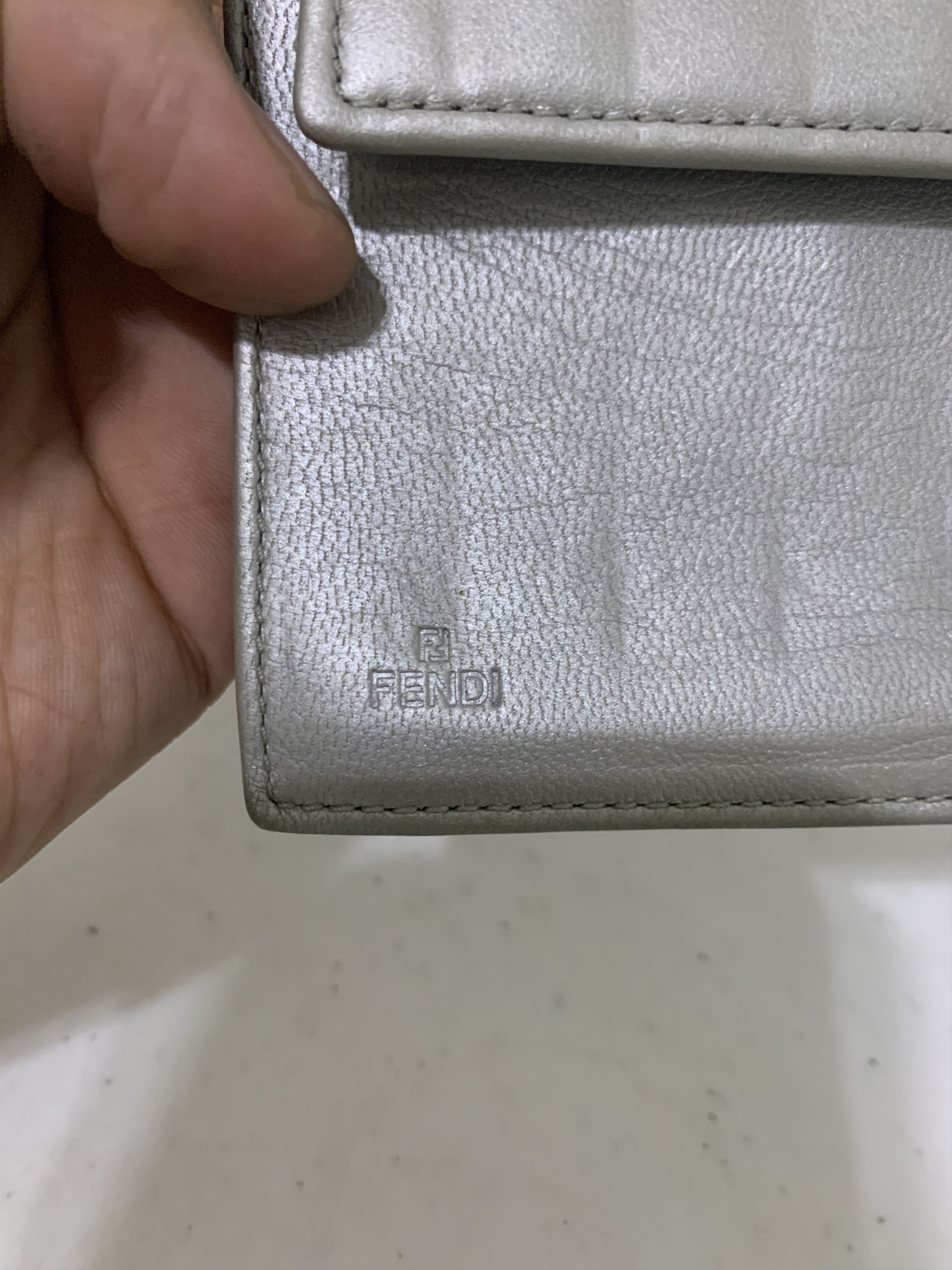 Fendi Napa Logo Embossed Leather Wallet Size ONE SIZE - 13 Thumbnail