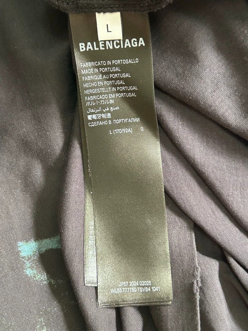 Balenciaga Balenciaga Crayon doodles black distressed vandal phantom Size L / US 10 / IT 46 - 4 Thumbnail