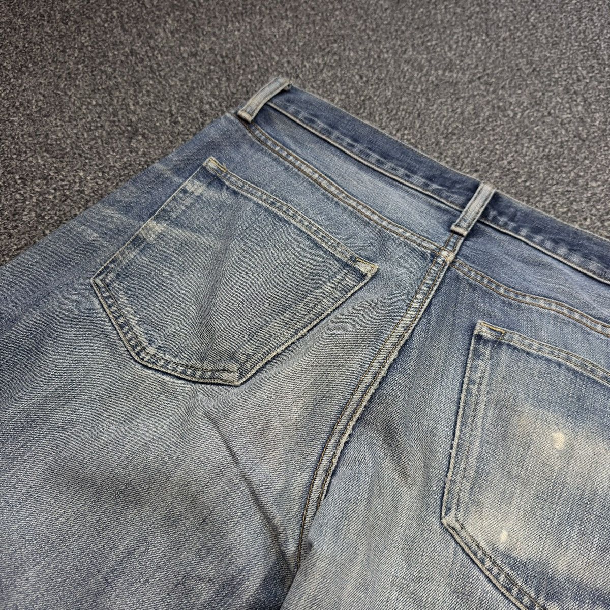 Undercover × Uniqlo Archives 🇯🇵 Vintage y2k Uniqlo UJ Faded Whisker Washed Denim Size US 34 / EU 50 - 7 Thumbnail