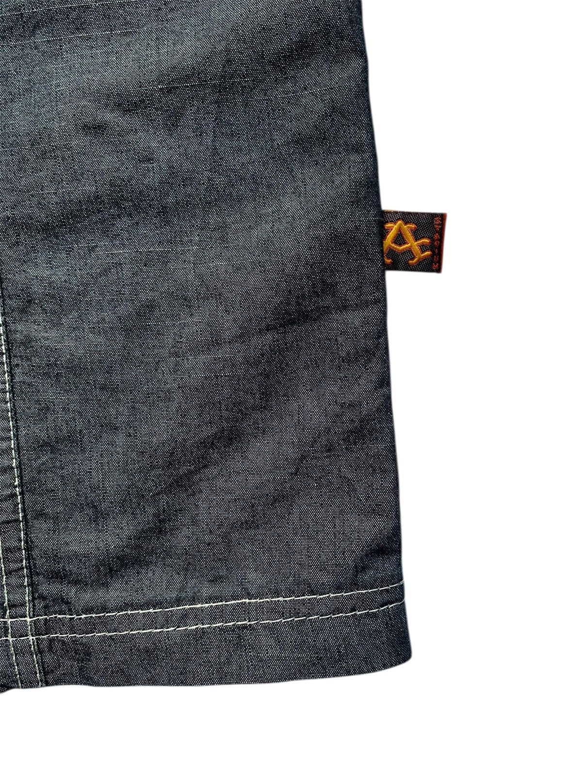 Akademiks Y2K Akademiks faded black wash and embroidery denim shirt Size US XXL / EU 58 / 5 - 6 Thumbnail