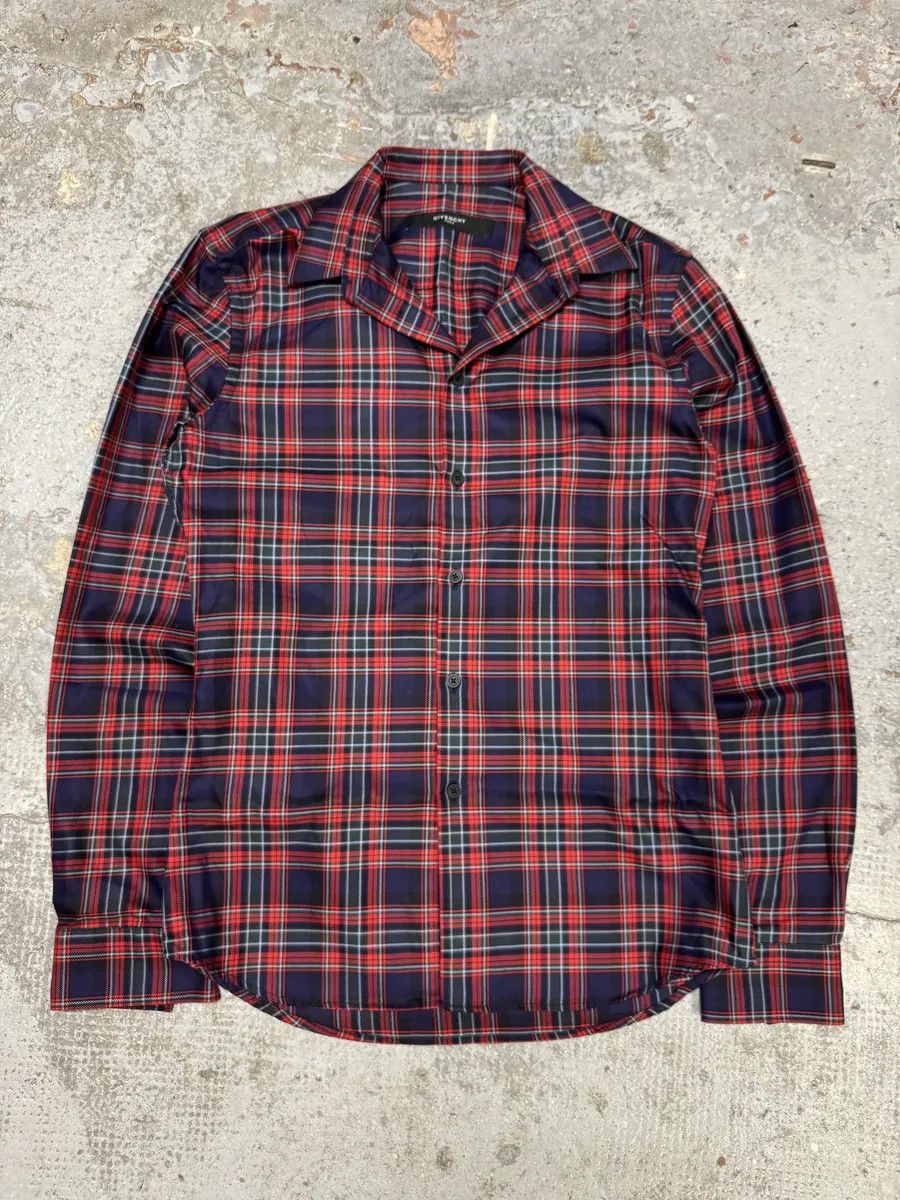 Givenchy Givenchy Contemporary Red & Navy Checked Shirt Size US S / EU 44-46 / 1 - 1 Thumbnail