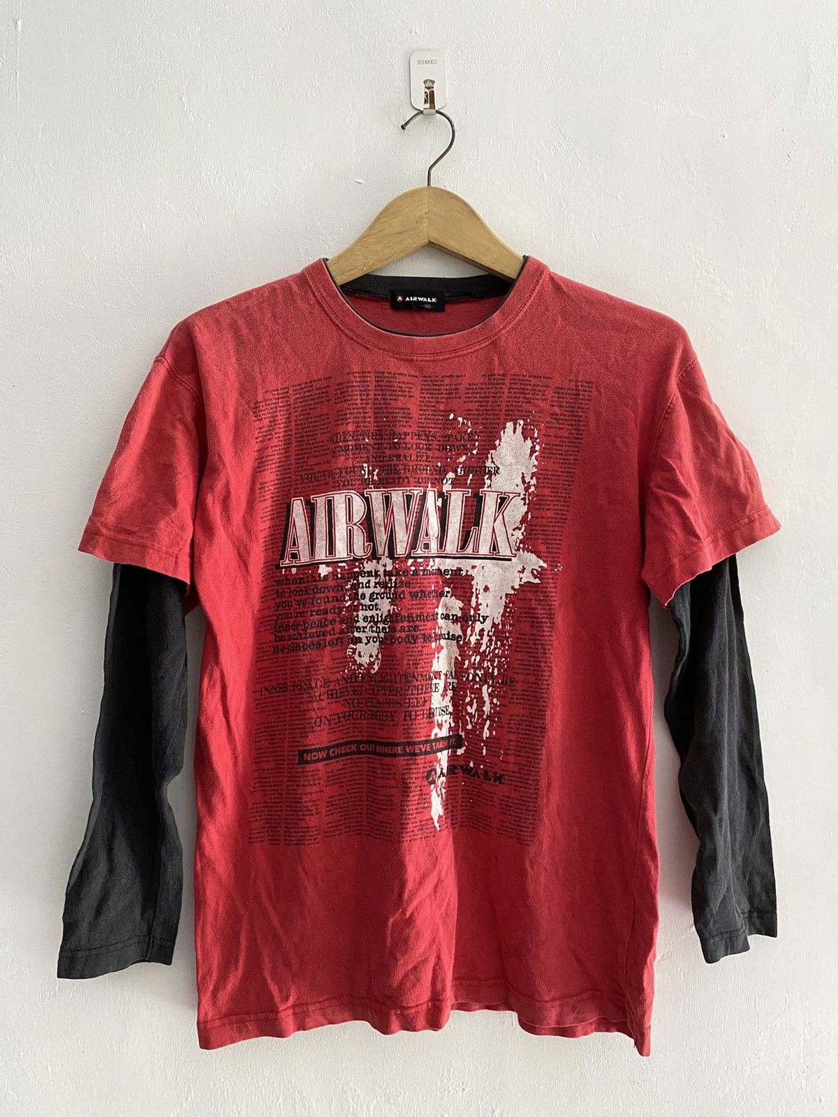 If Six Was Nine × Japanese Brand × Le Grande Bleu (L.G.B.) Airwalk streetwear double layers tee Size US M / EU 48-50 / 2 - 1 Thumbnail