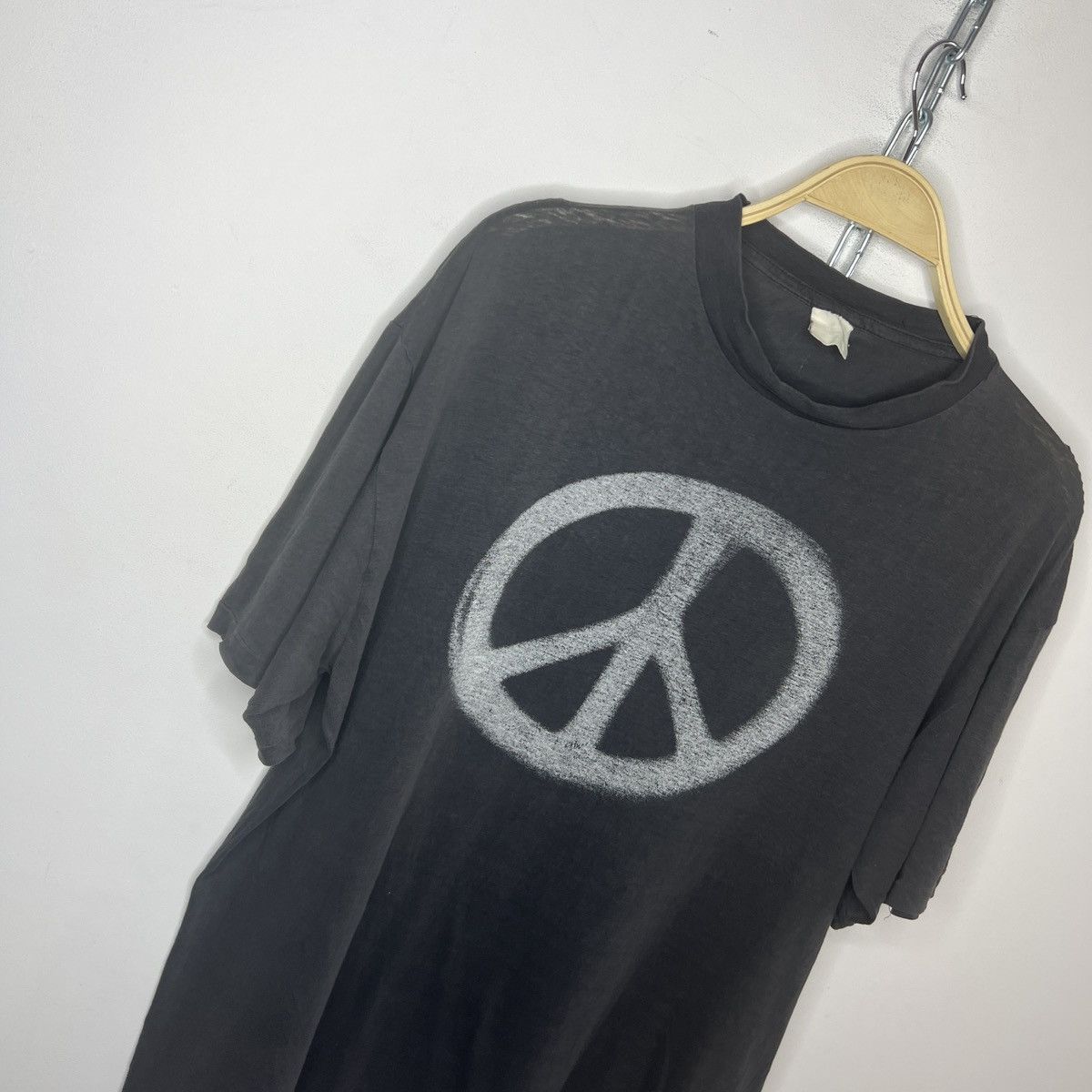 Vintage Vintage 90s Peace Sign Art graphic t shirt Single Stitched Size US M / EU 48-50 / 2 - 3 Thumbnail