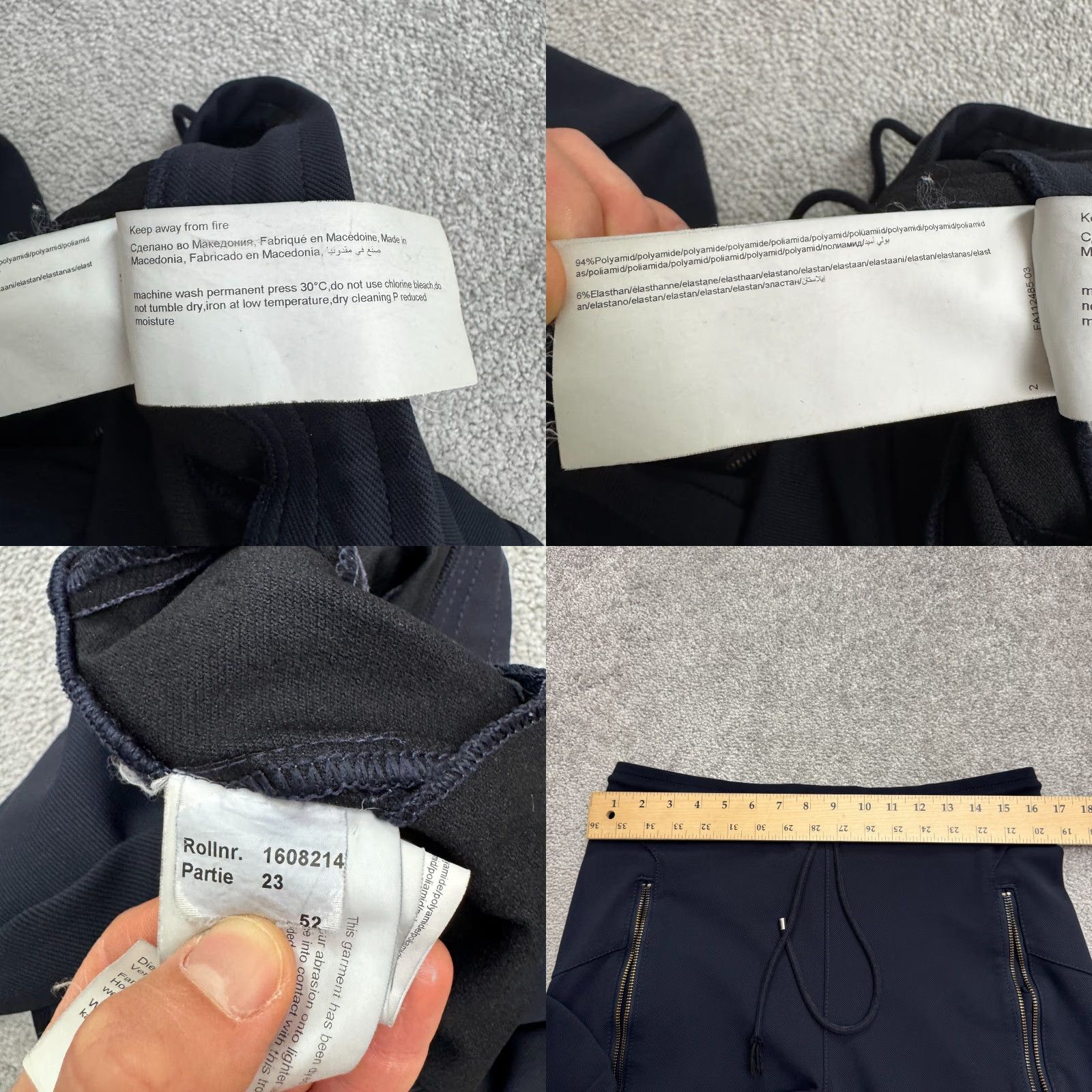 MAC Future Jogger Pants Mens M Blue Casual Tapered Leg Activewear with Zip Pockets