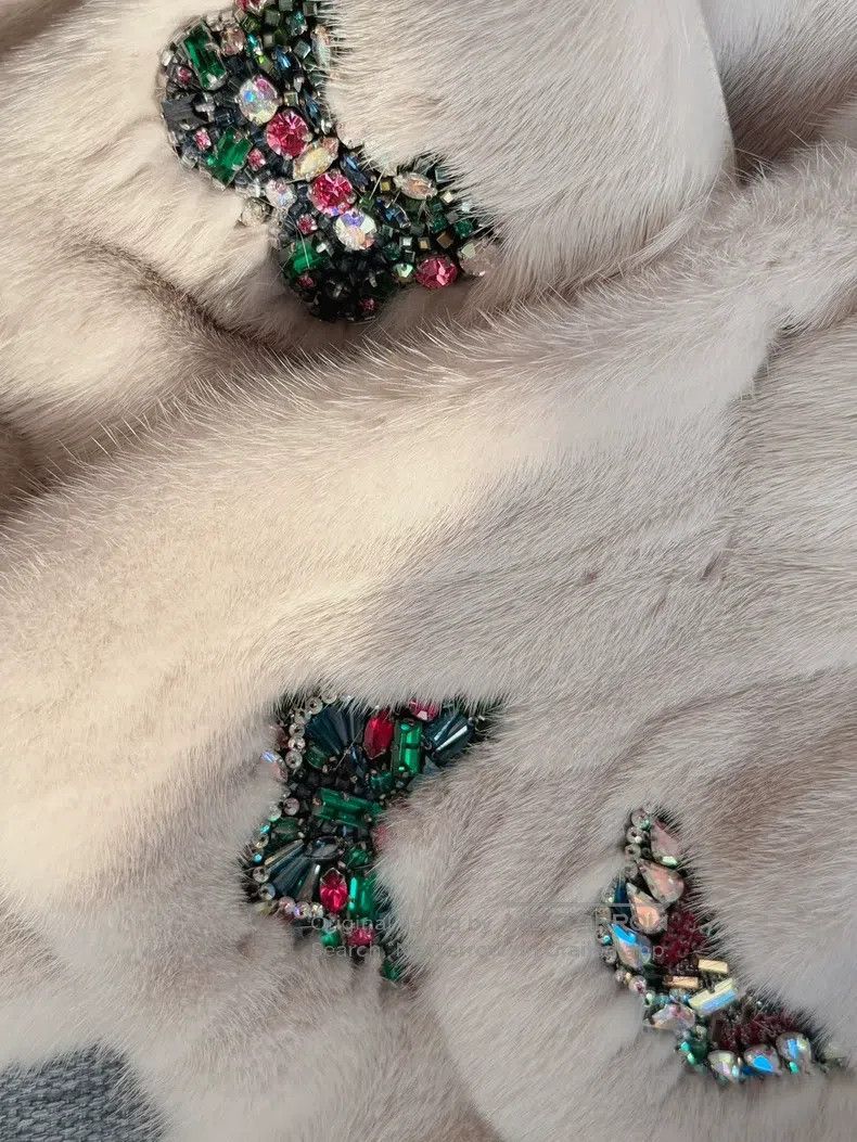 Valentino Valentino Mink fur butterfly rhinestone coat Size M / US 6-8 / IT 42-44 - 8 Thumbnail