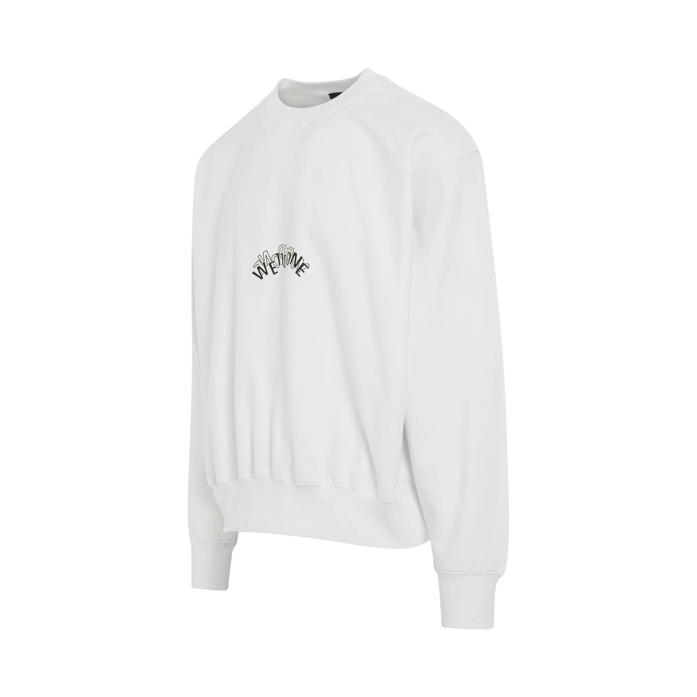 WE11DONE o1mris0824 Sweatshirt in White Size US S / EU 44-46 / 1 - 2 Thumbnail