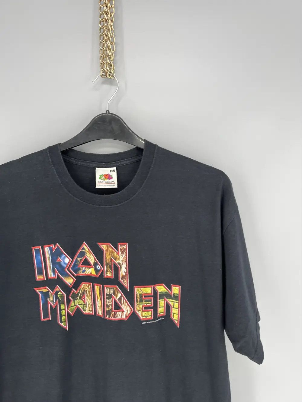 Band Tees Vintage 2004 Iron Maiden t shirt black big logo y2k Size US XL / EU 56 / 4 - 5 Thumbnail