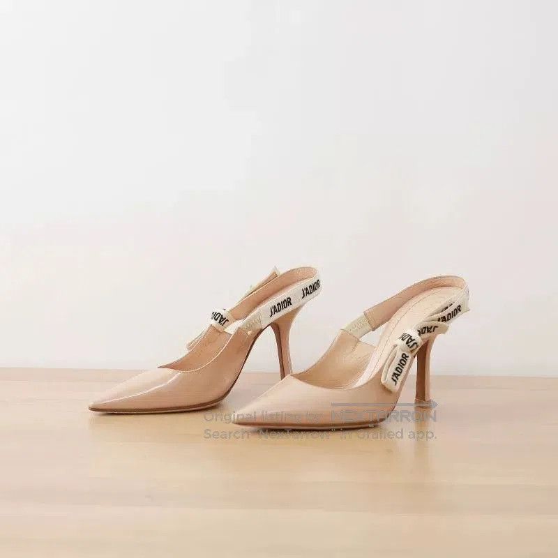 Dior Dior J'Adior Nude Fabric Strap Heels. Size US 6 / IT 36 - 2 Thumbnail
