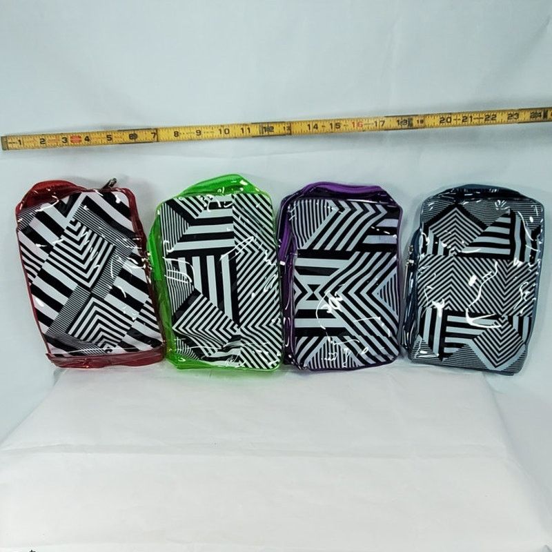 Other Paul Mitchell Geometric Cosmetic Travel Bag Blue Trim Size ONE SIZE - 4 Thumbnail
