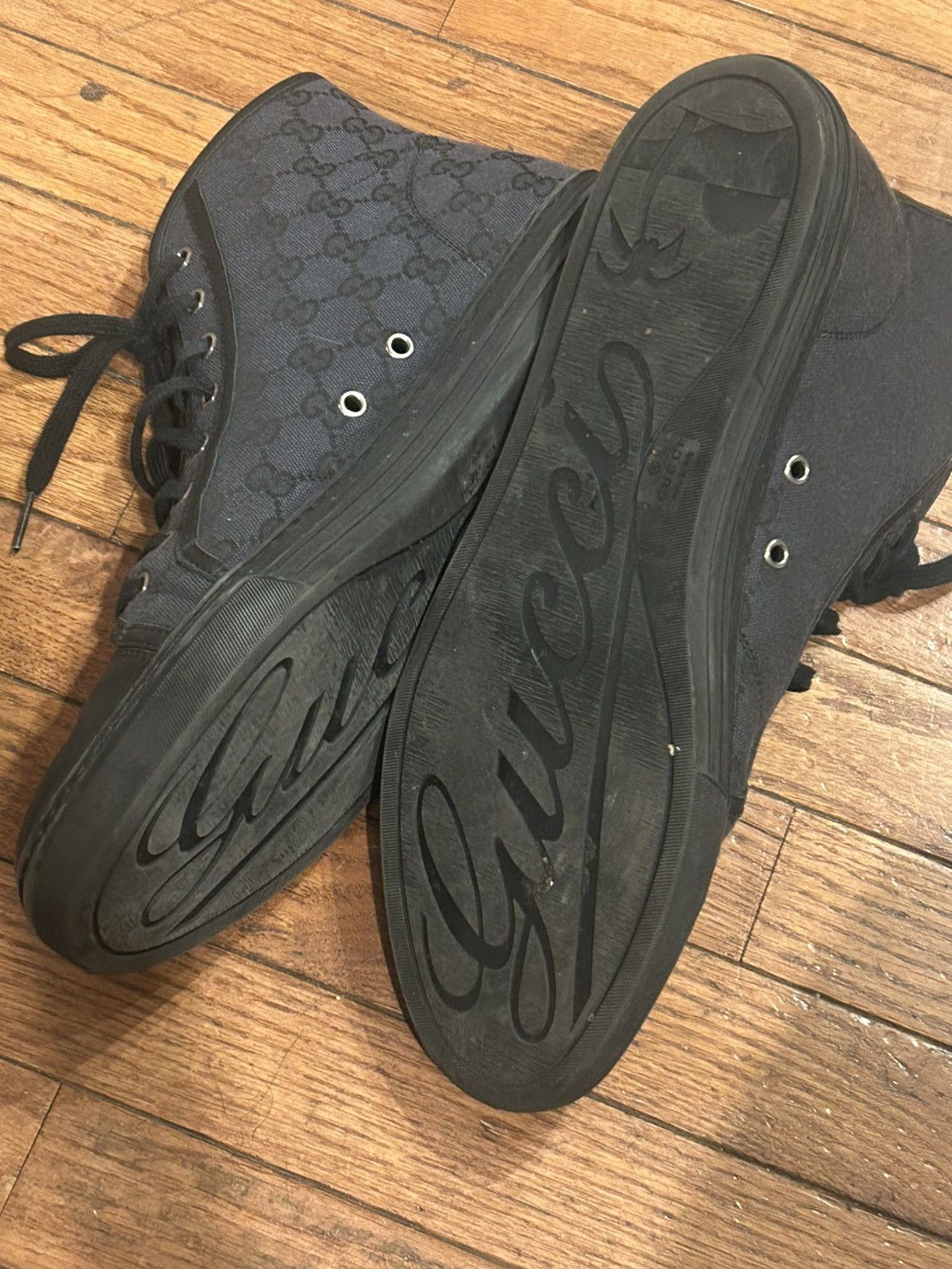 Gucci GUCCI Interlocking GG Design Canvas Size US 12 / EU 45 - 8 Thumbnail