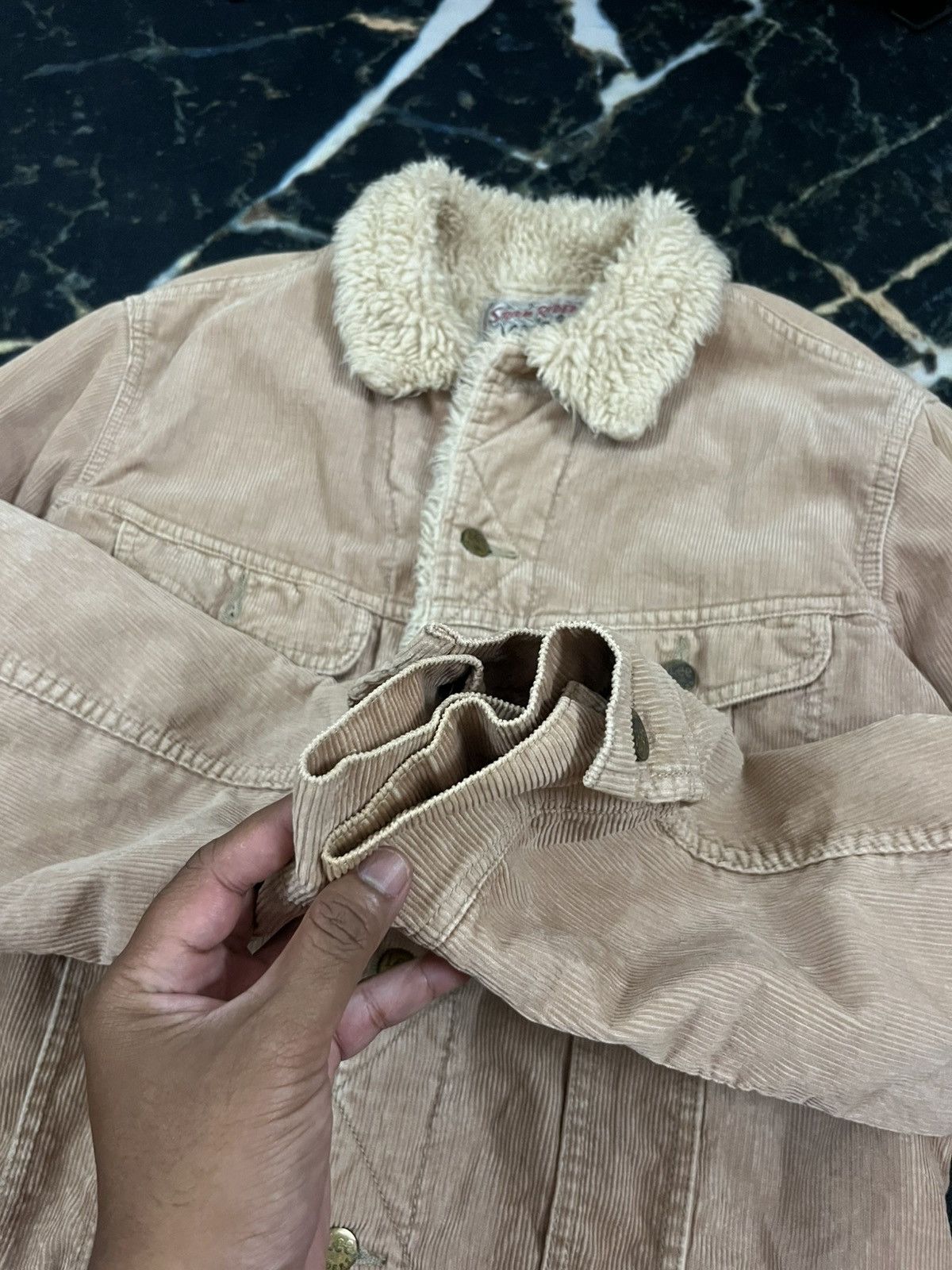 Lee LEE STORM RIDER SHERPA CORDUROY LIGHT BROWN JACKET Size US M / EU 48-50 / 2 - 12 Thumbnail