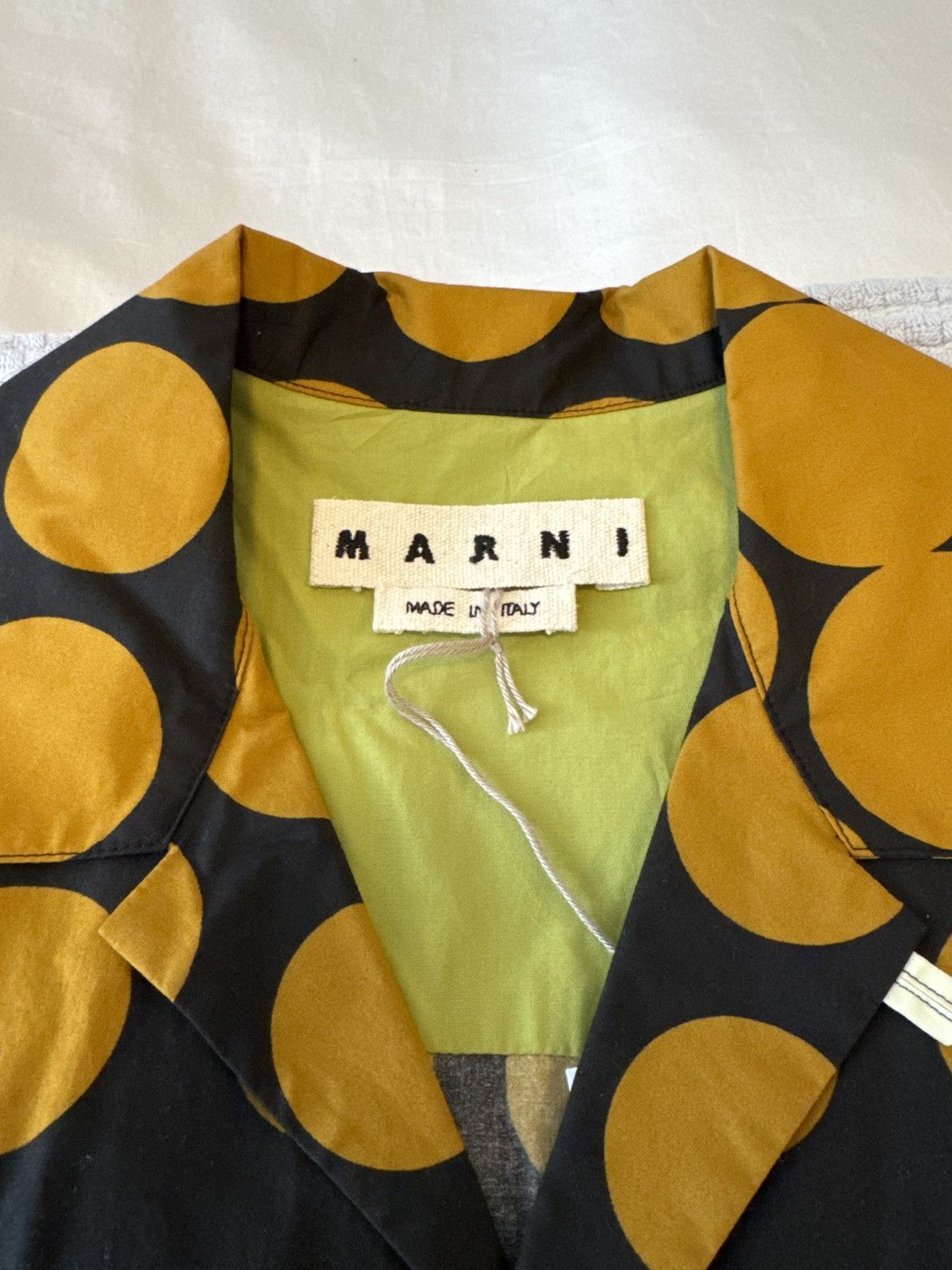 Marni Marni Men’s Dot Printed Short Sleeve Shirt Size US S / EU 44-46 / 1 - 2 Thumbnail