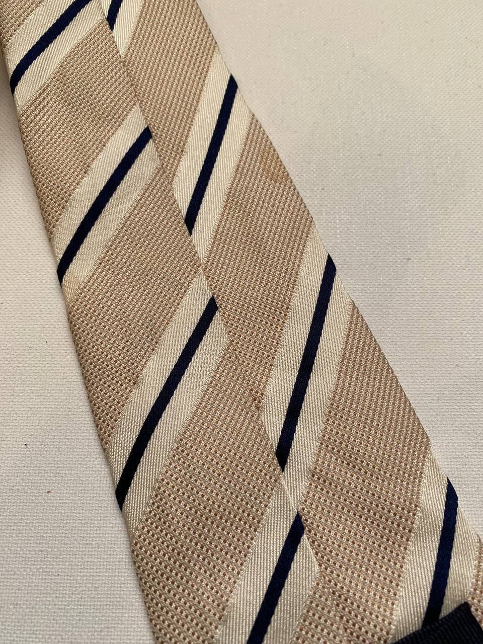 Canali Canali Tie 100% Silk Made In Italy Striped Ties Old Money Size ONE SIZE - 9 Thumbnail