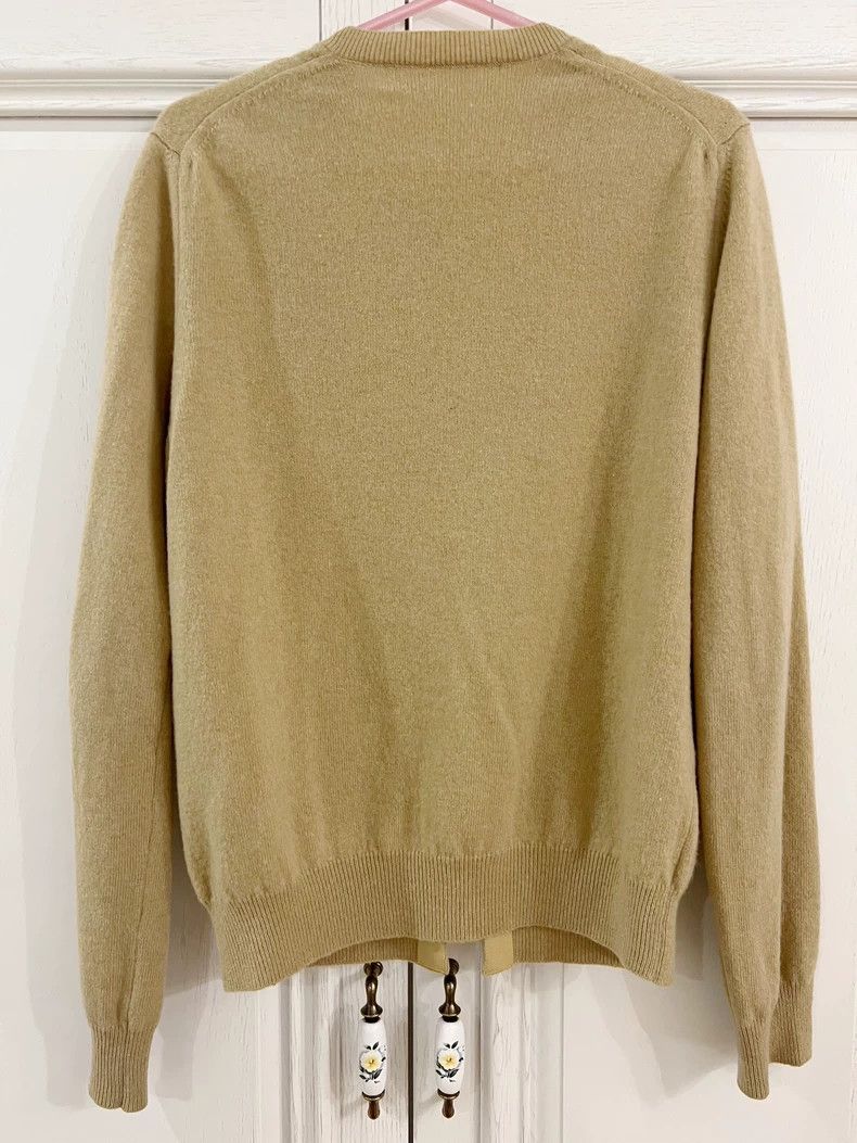 Comme des Garcons Comme Des Garcons Black Heart Beige Pure Wool Cardigan Size L / US 10 / IT 46 - 7 Thumbnail