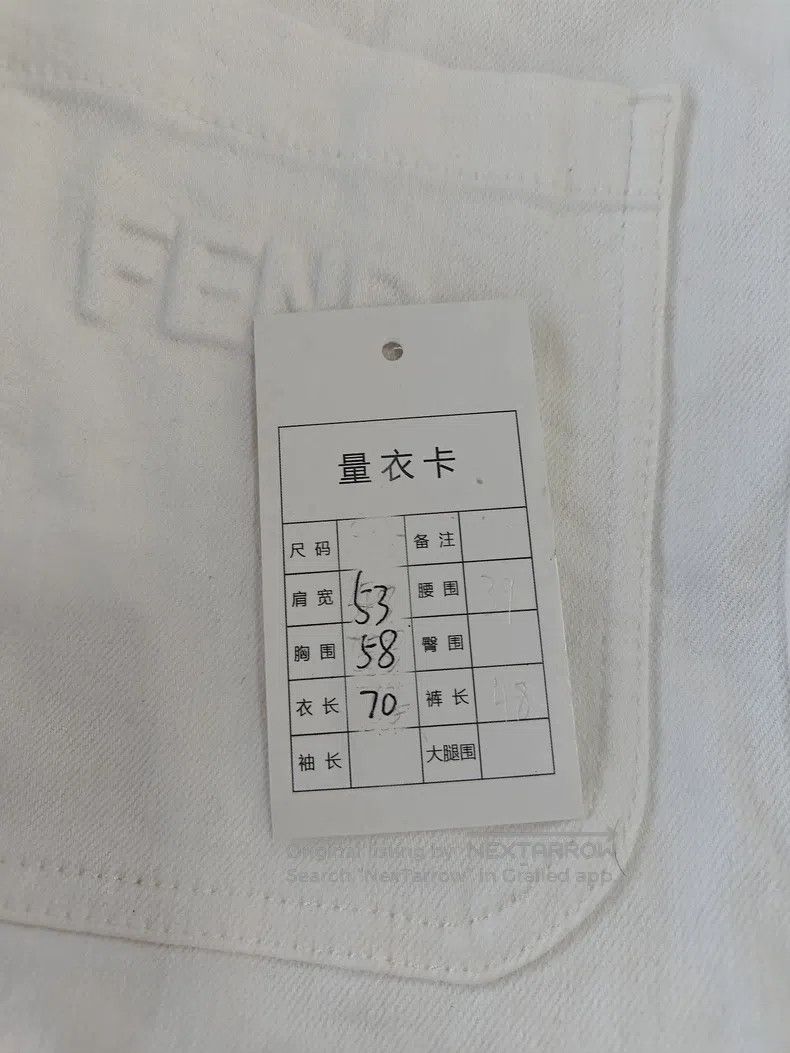 Fendi Fendi Relief Logo Denim Jacket Size XS / US 0-2 / IT 36-38 - 5 Thumbnail