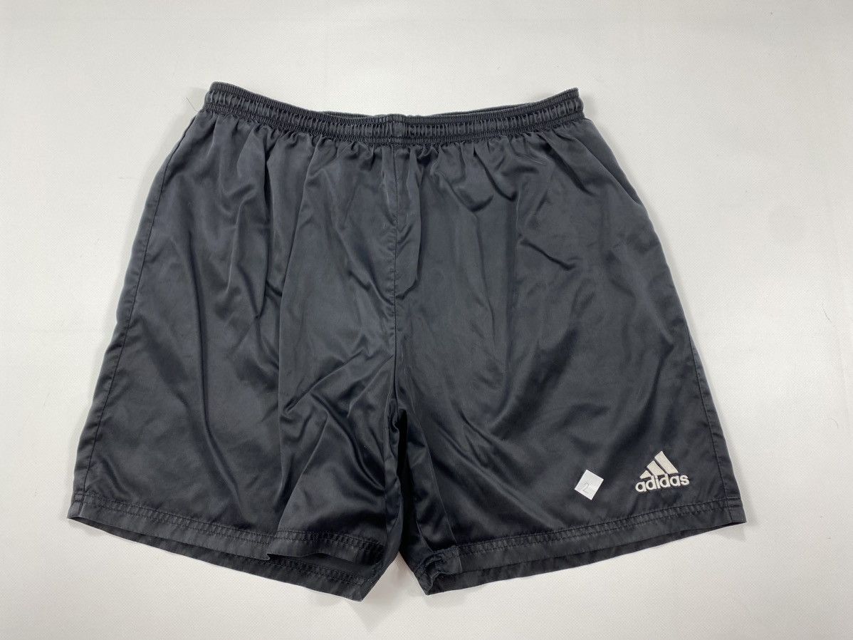 Adidas 🔥LASTDROP🔥 #2 Vintage Adidas Graphite Black Nylon Shorts Size US 36 / EU 52 - 3 Thumbnail