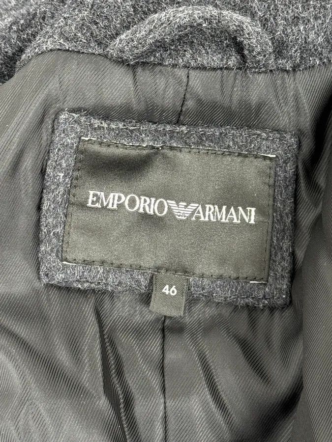 Emporio Armani SS2020 Emporio Armani Grey Wool Classy Officer Duffle Coat Size US M / EU 48-50 / 2 - 10 Thumbnail