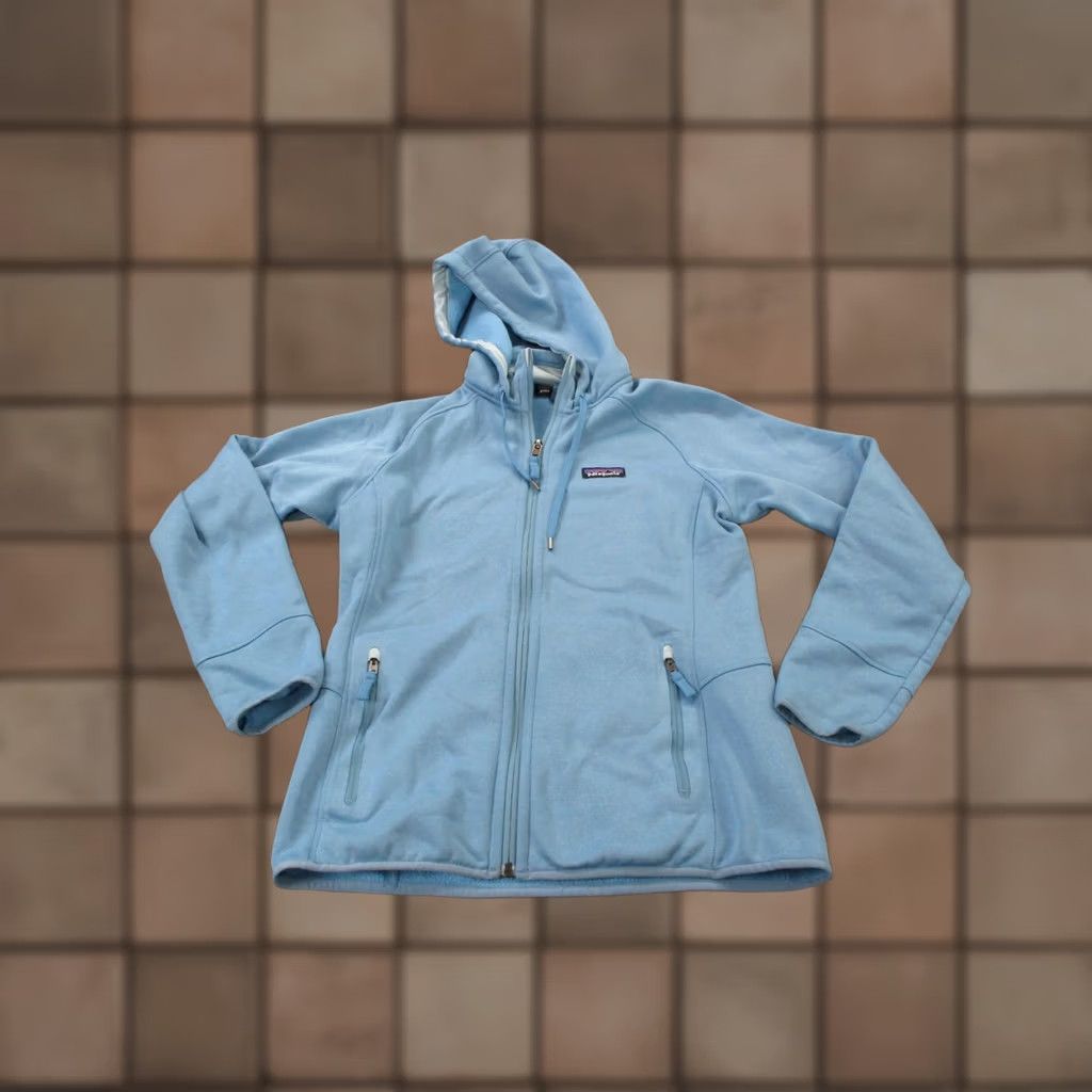 Patagonia Patagonia Jacket Women M Blue Tech Fleece Lined Hoody Hiking Outdoor 25940 Size M / US 6-8 / IT 42-44 - 1 Thumbnail