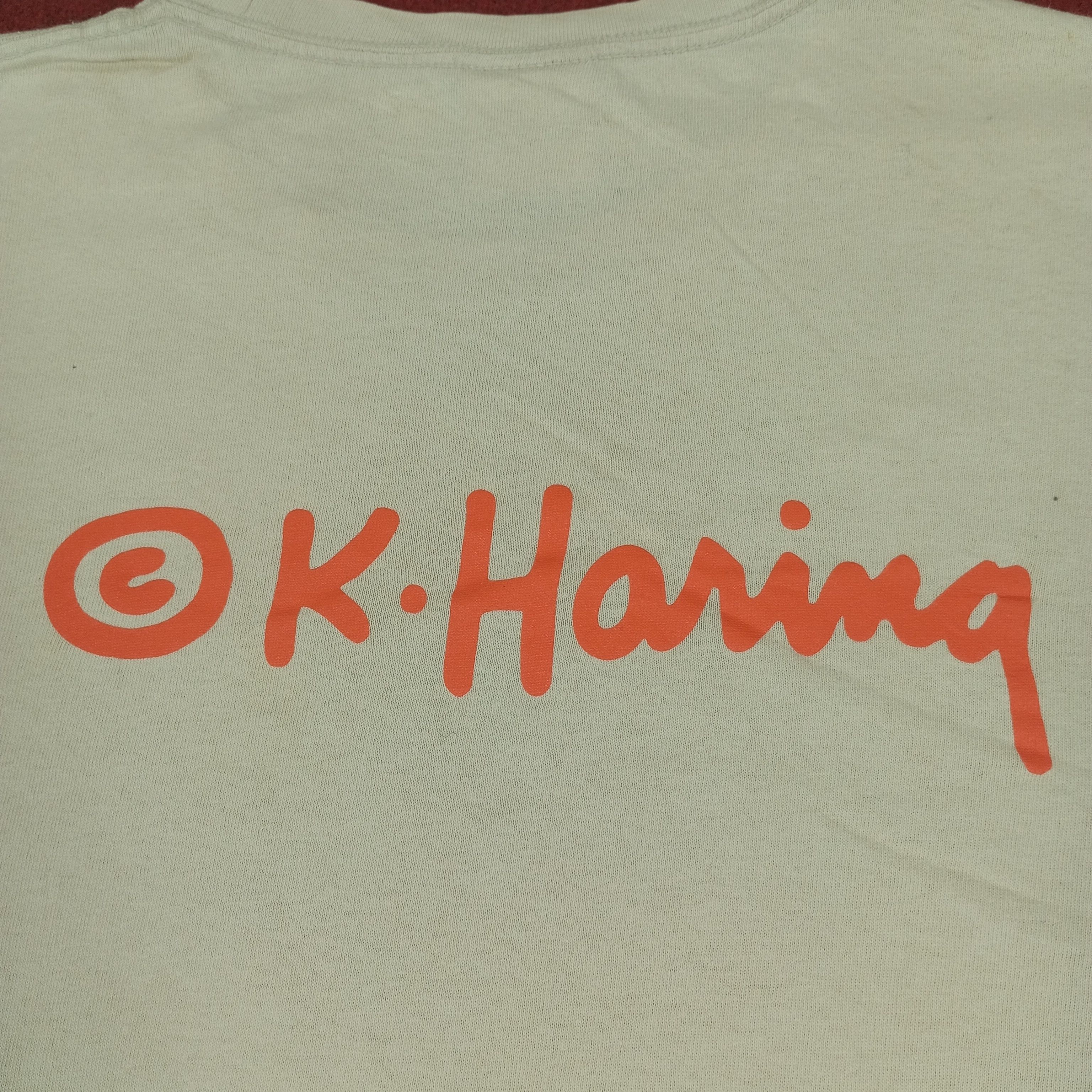 Japanese Brand × Keith Haring × Vintage Keith Haring Art Streetwear Style Tshirt Size US L / EU 52-54 / 3 - 4 Thumbnail