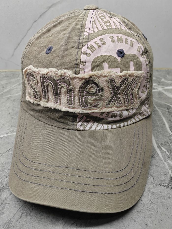 Japanese Brand Vintage Smex Distressed Style Cap Hat Size ONE SIZE - 1 Thumbnail