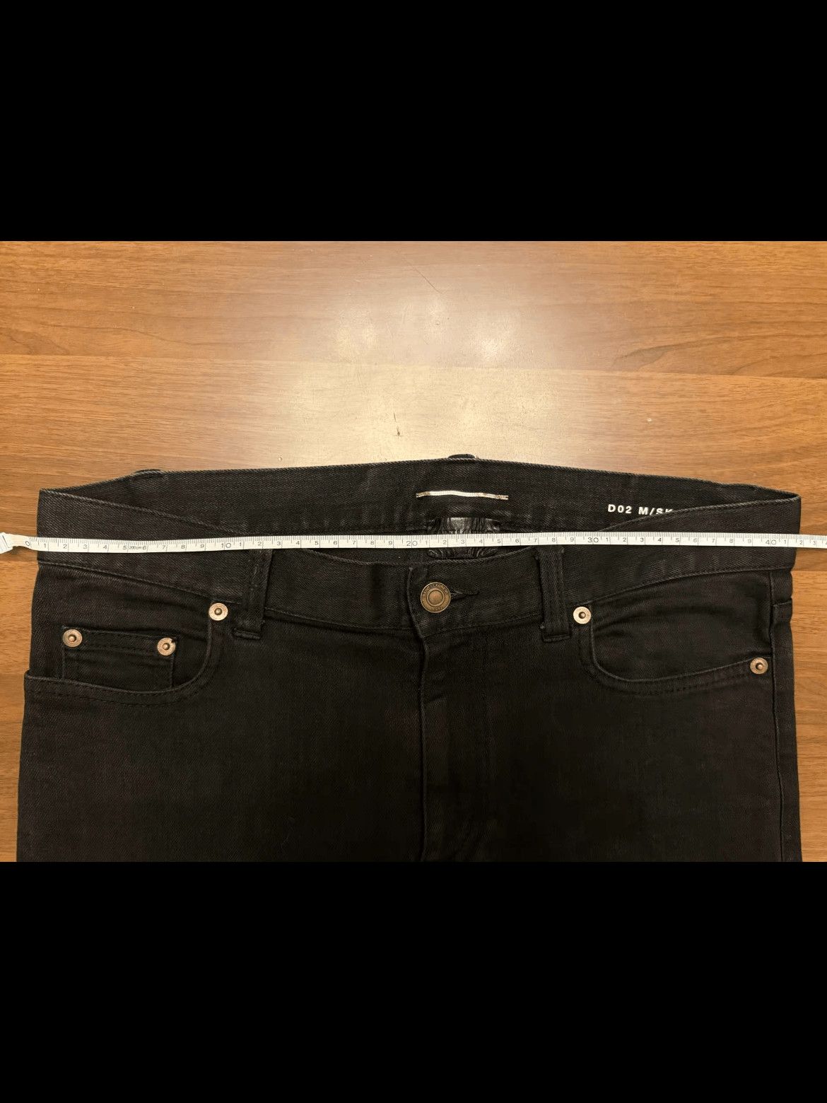 Saint Laurent Paris Saint Laurent Paris 16AW Runway D02 Basic Denim Size US 31 - 6 Thumbnail