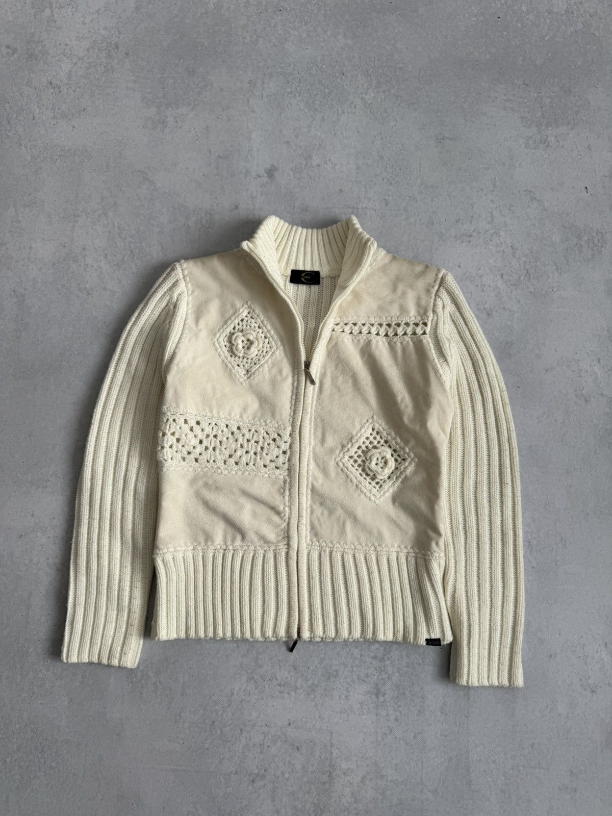Just Cavalli Vintage Just Cavalli Knit Double Zip Wool Sweater Size S / US 4 / IT 40 - 3 Thumbnail