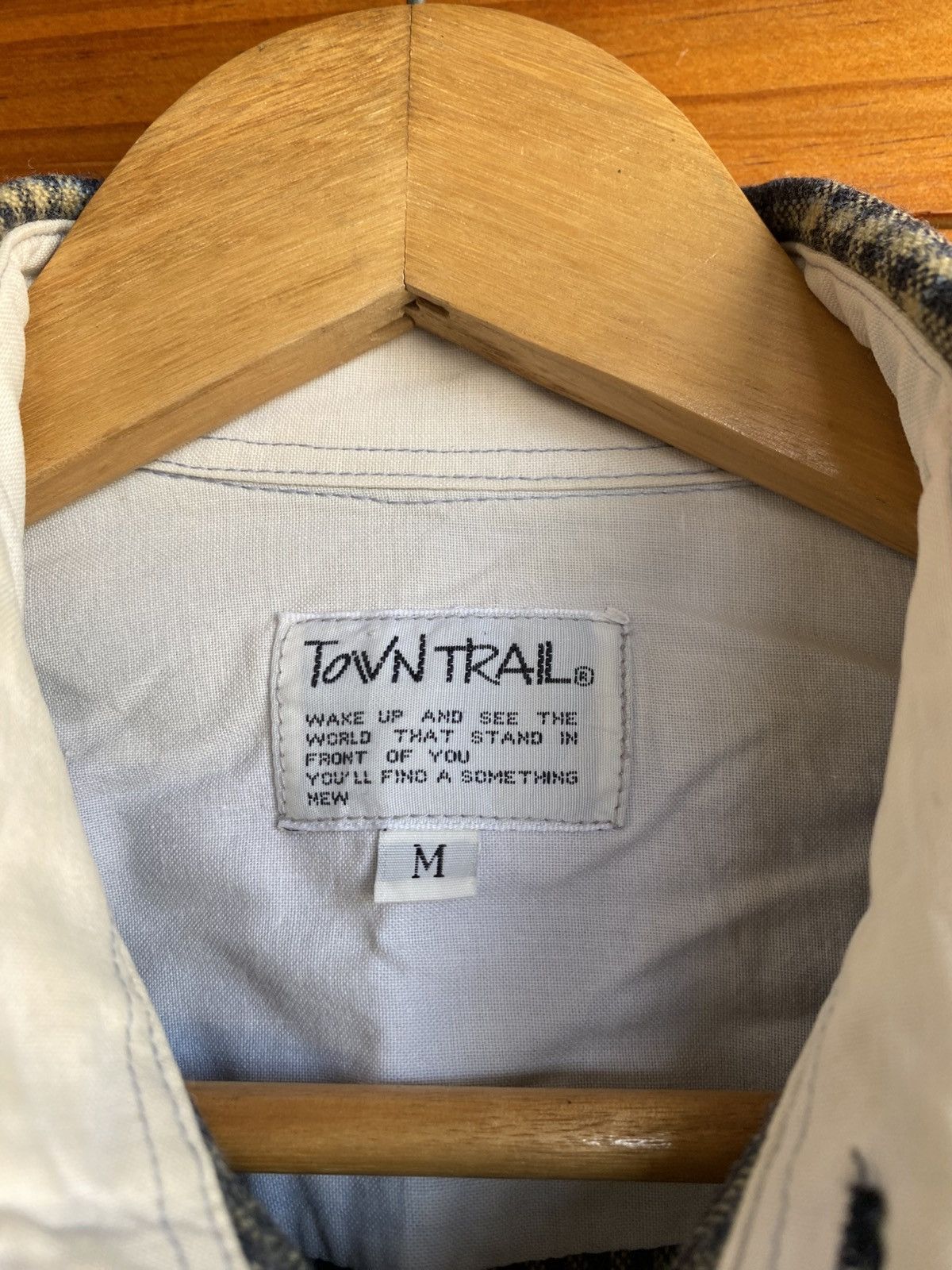 Vintage Vintage Town Trail Plaid Flannel Shirt Casual Workwear Size US M / EU 48-50 / 2 - 6 Thumbnail
