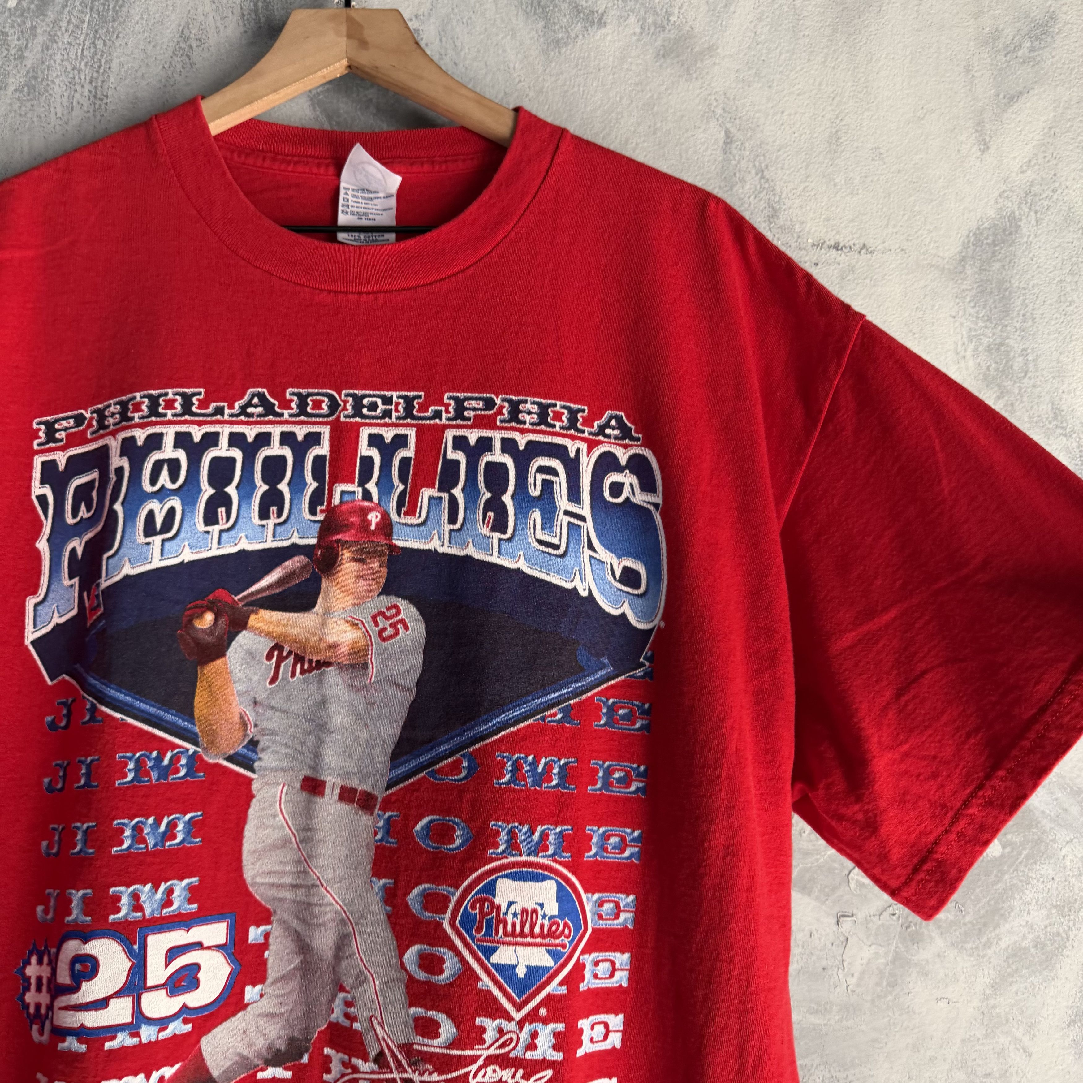 Other Vtg Jim Thome Portrait Philadelphia Phillies T Shirt Mens Size US XL / EU 56 / 4 - 4 Thumbnail