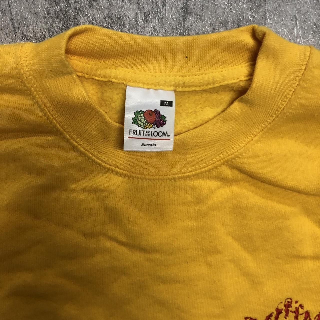 Fruit Of The Loom Yellow Fruit of the Loom crewneck sweatshirt streetwear Size US M / EU 48-50 / 2 - 2 Thumbnail
