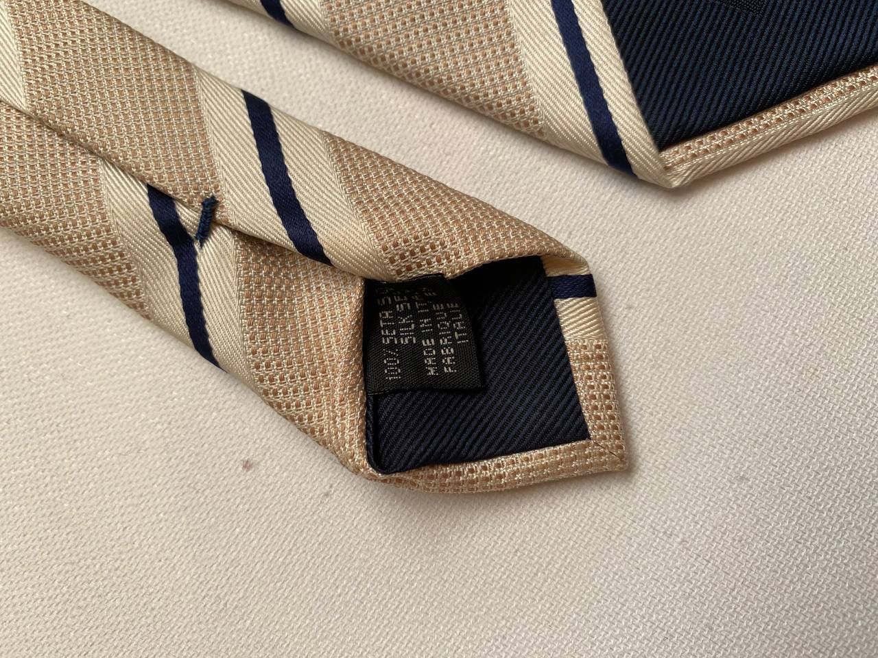 Canali Canali Tie 100% Silk Made In Italy Striped Ties Old Money Size ONE SIZE - 4 Thumbnail
