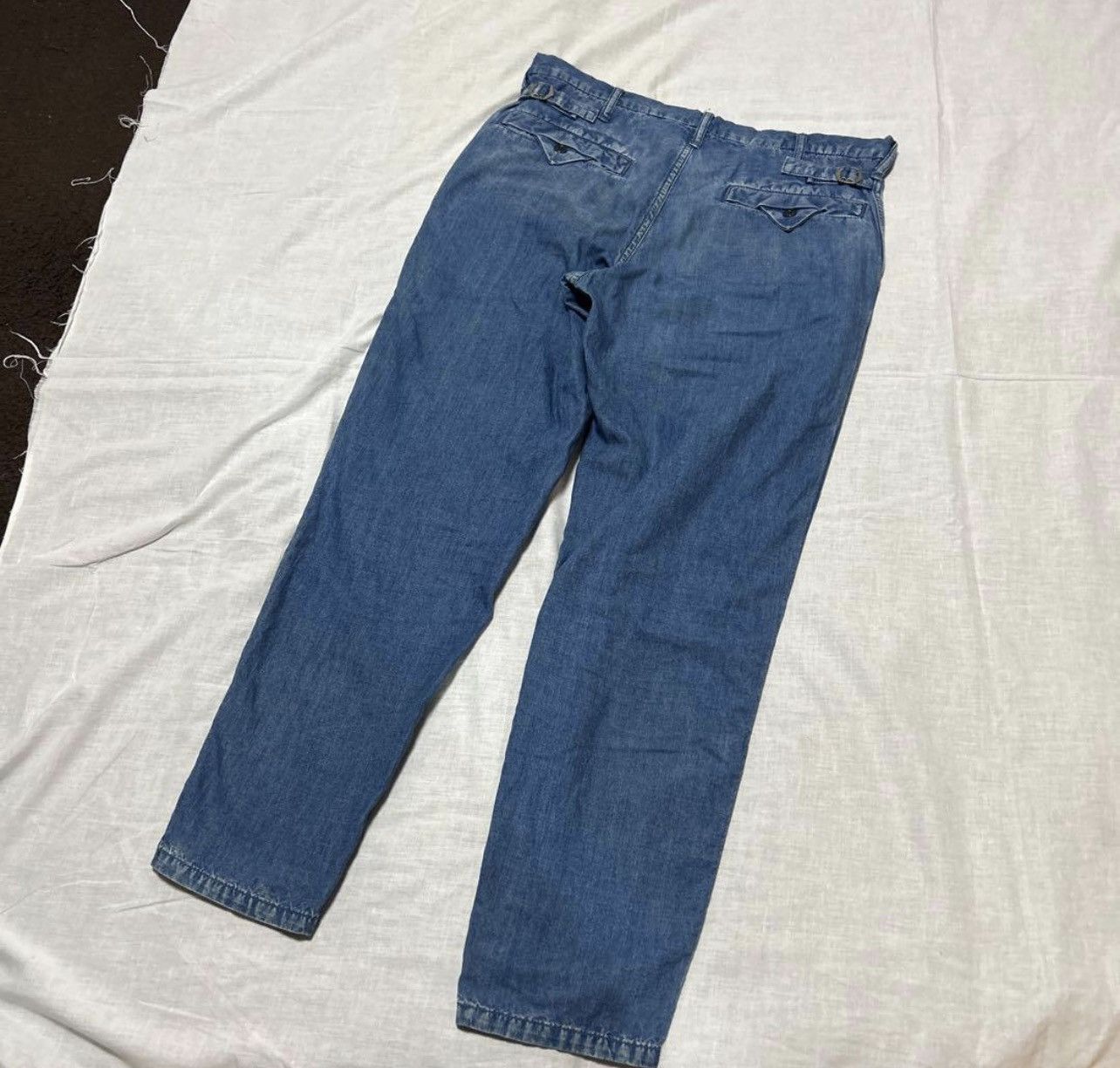 Yohji Yamamoto yohji yamamoto pour homme denim pants bottom sample Size US 43 - 2 Thumbnail