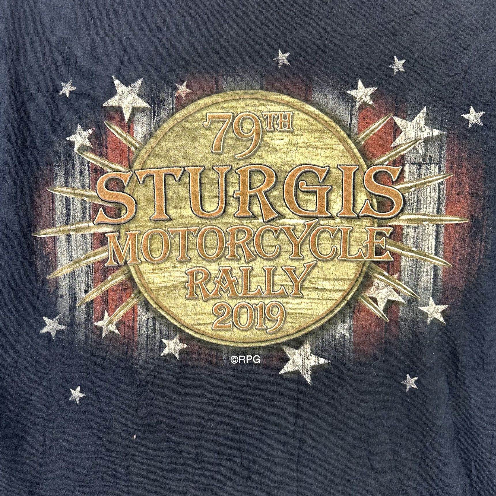 Gildan Sturgis Motorcycle Rally Shirt Mens Large Black 79th Anniversary Eagle 2019 Gildan Tee Size US L / EU 52-54 / 3 - 3 Thumbnail